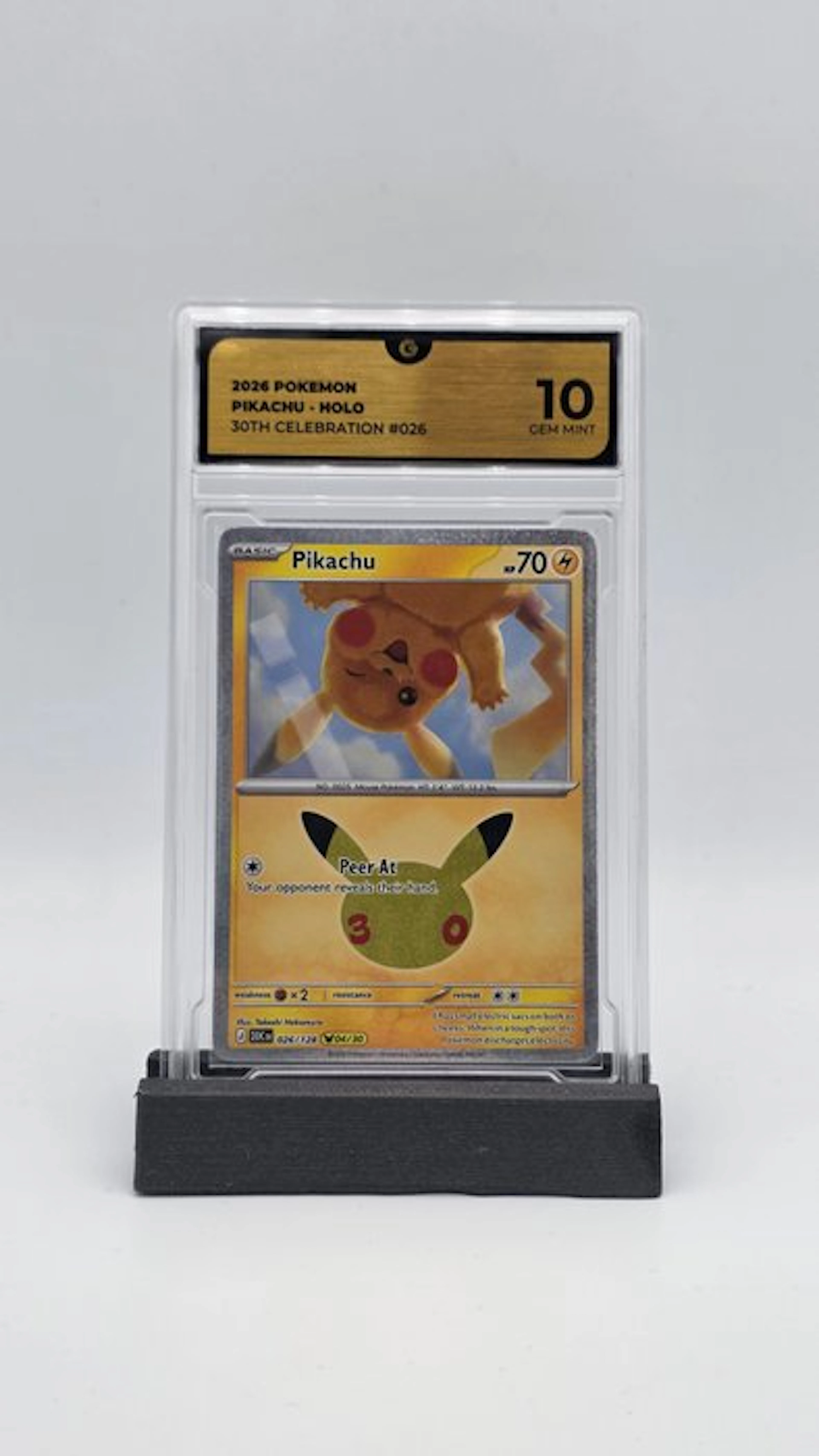 Pokémon - 1 Graded card - Pikachu 026 Holo - GG 10 - Mega Evolution