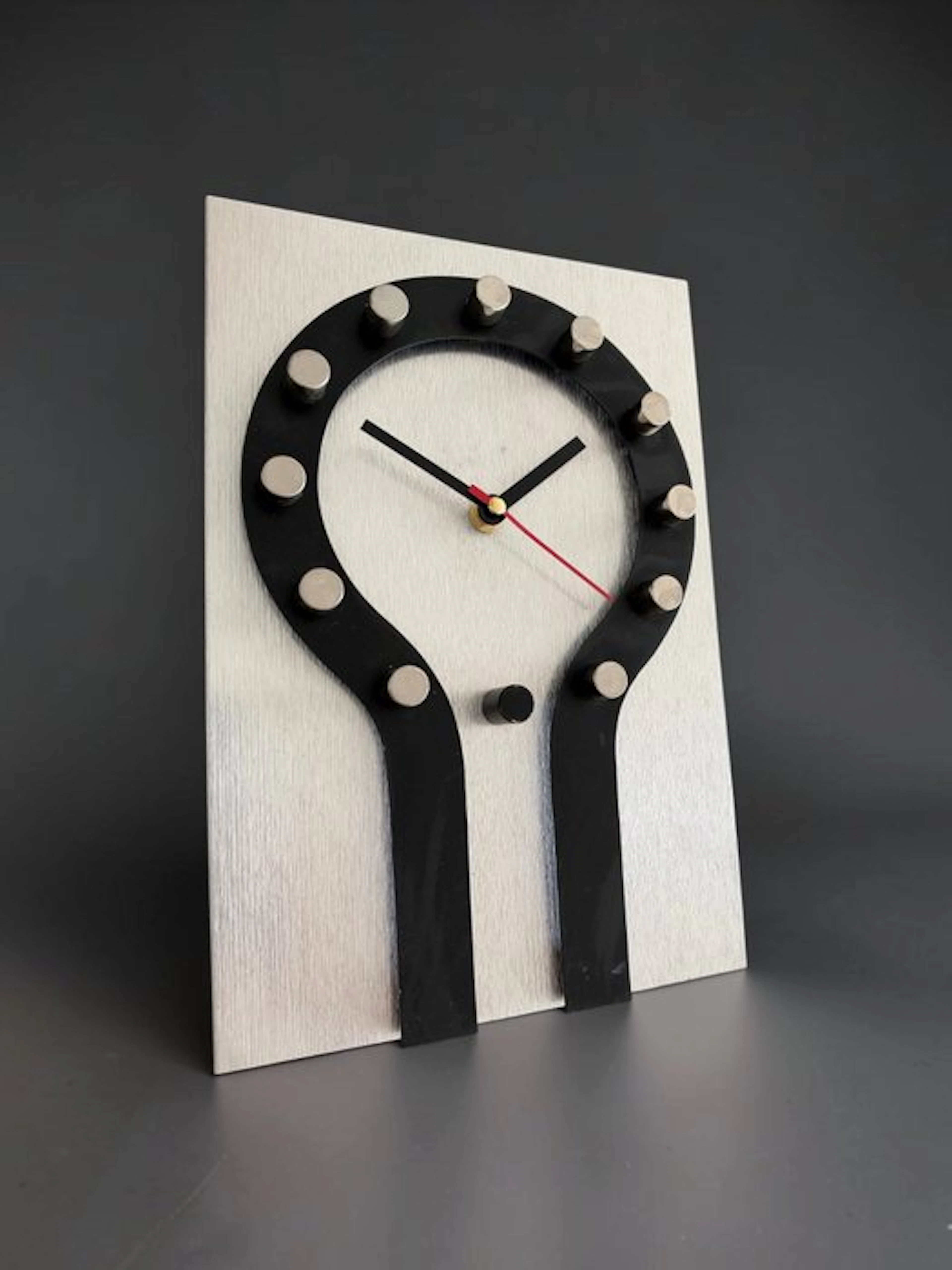 Wall clock - Juwelier Hörl Prototype - Mid-century modern Aluminium - 1970-1980