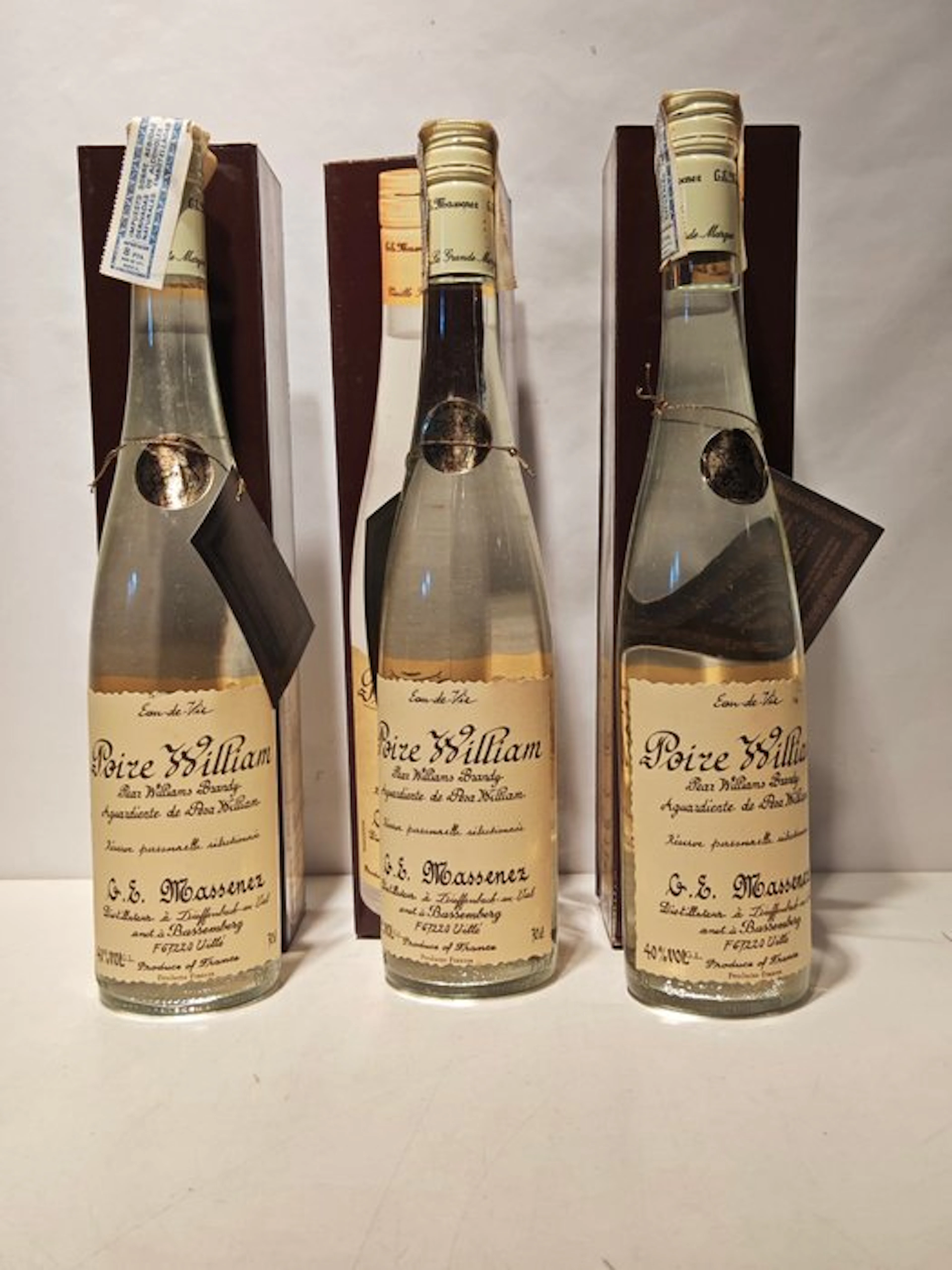 G.E. Massenez - Poire William - b. 1980s - 70cl - 3 bottles