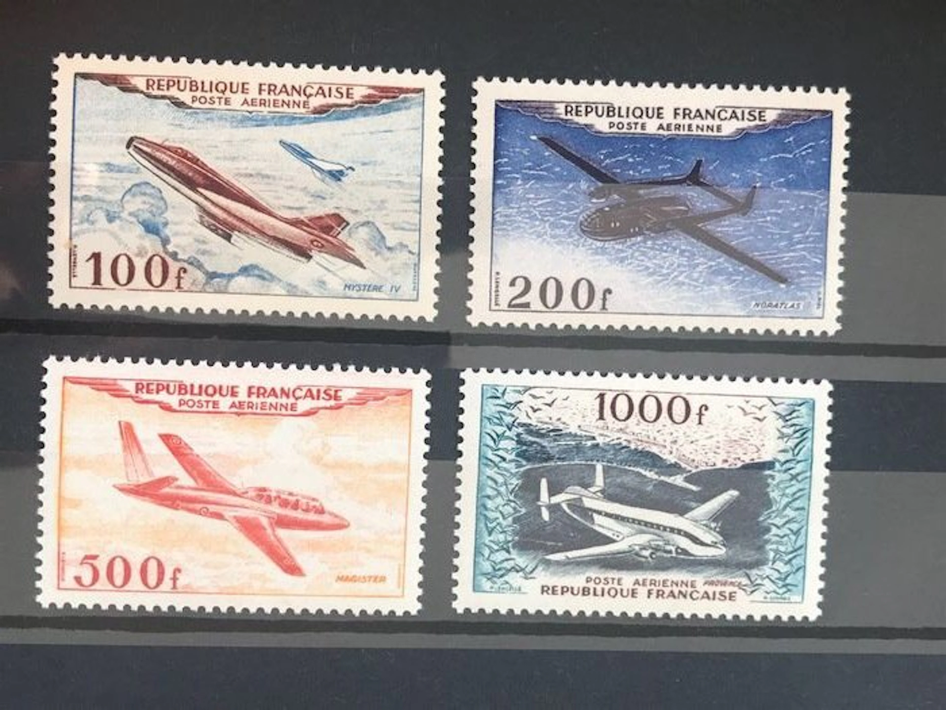 France 1954 - Aircraft prototypes - MNH - Yvert PA 30/33
