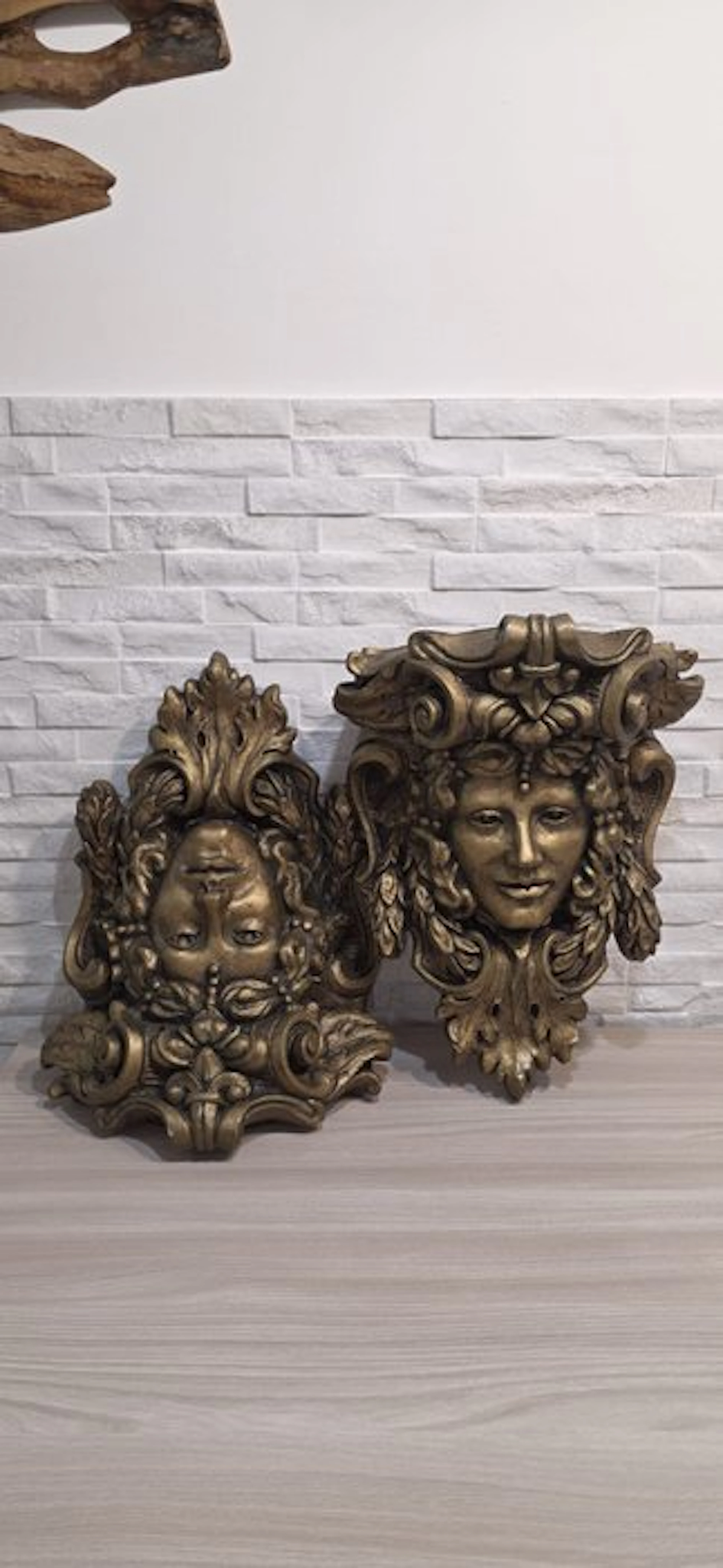 Wall shelf unit - Resin, Wood