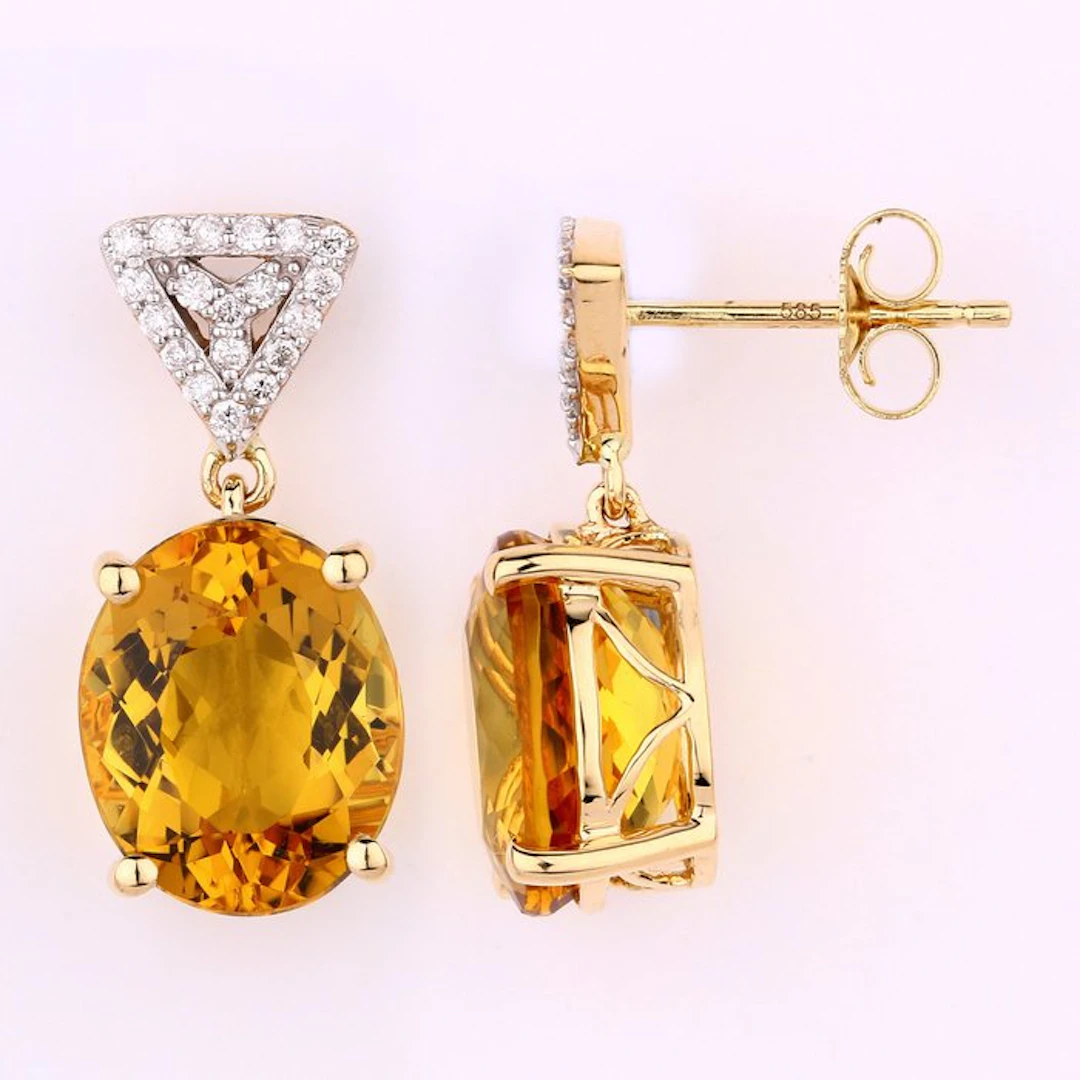 No reserve price - Earrings - 14 kt