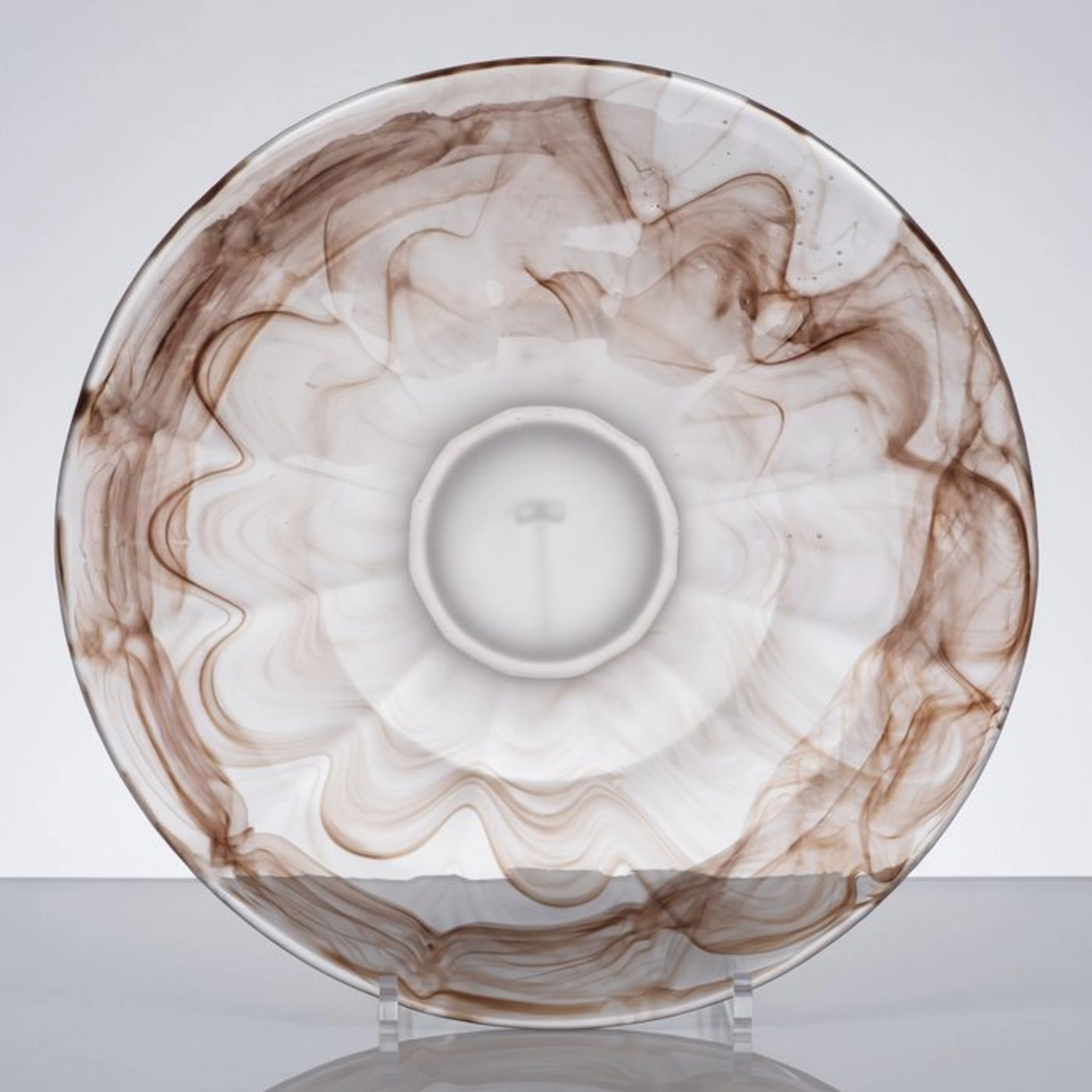 Walther & Söhne - Platter - Sepia Oralit cloud glass