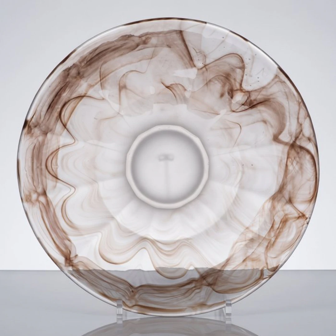 Walther & Söhne - Platter - Sepia Oralit cloud glass