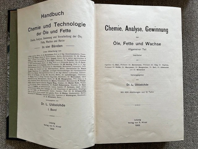 Dr L. Ubbelohde - Handbuch der Chemie und Technologie der...