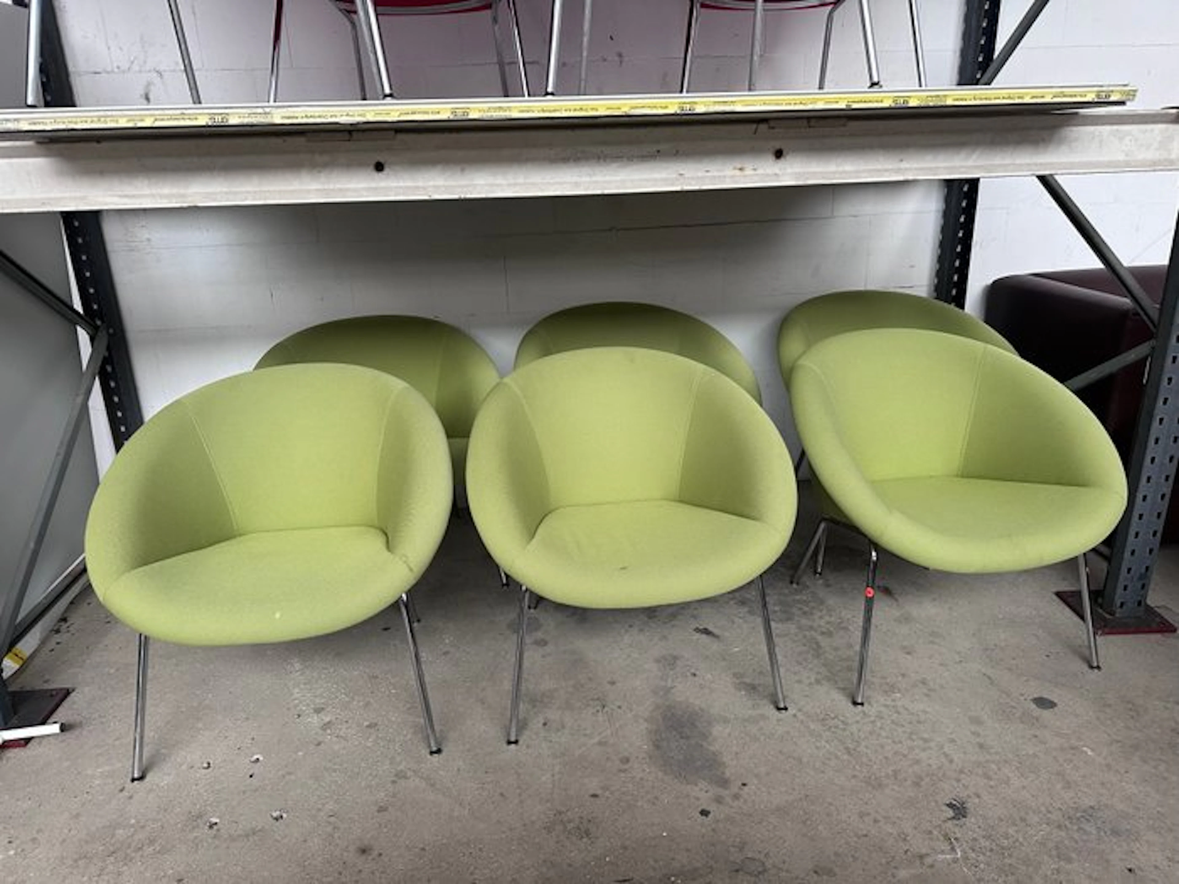 Walter Knoll - Armchair (6) - 369 armchairs - Textile, Metal