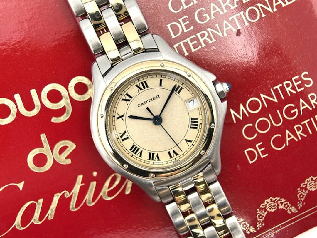Cartier - Cougar - 187906 - Serviced - Original Papers - Unisex - 1991