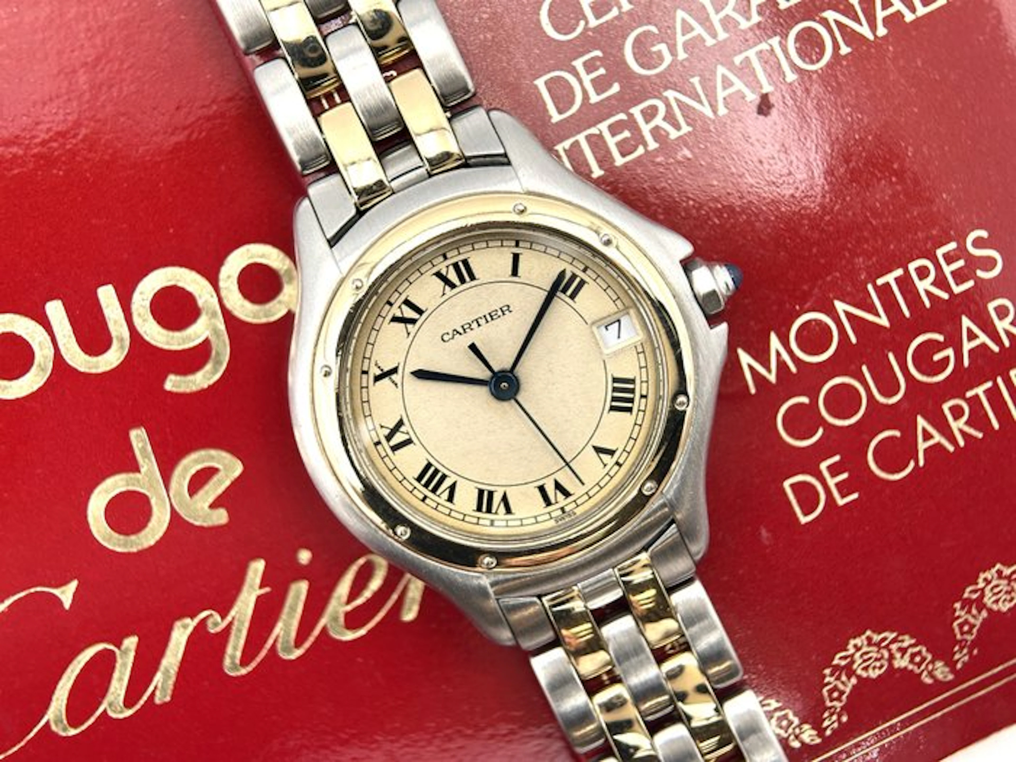 Cartier - Cougar - 187906 - Serviced - Original Papers - Unisex - 1991