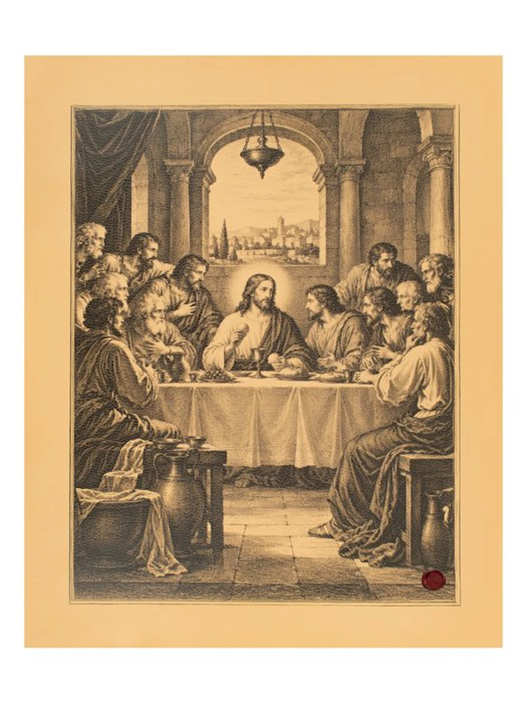 The Last Supper – The Bread of Life – Print on Leather...