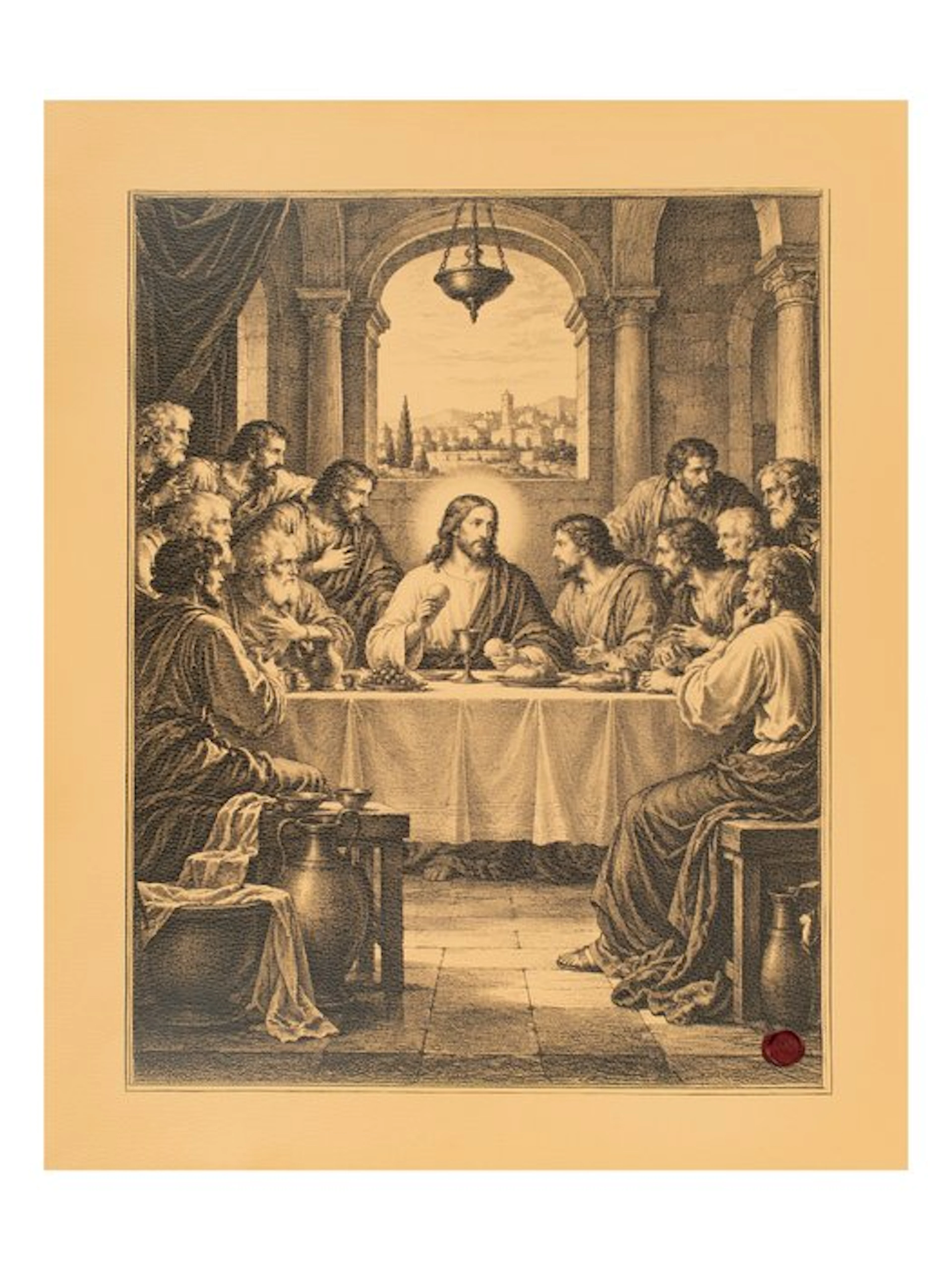 The Last Supper – The Bread of Life – Print on Leather...