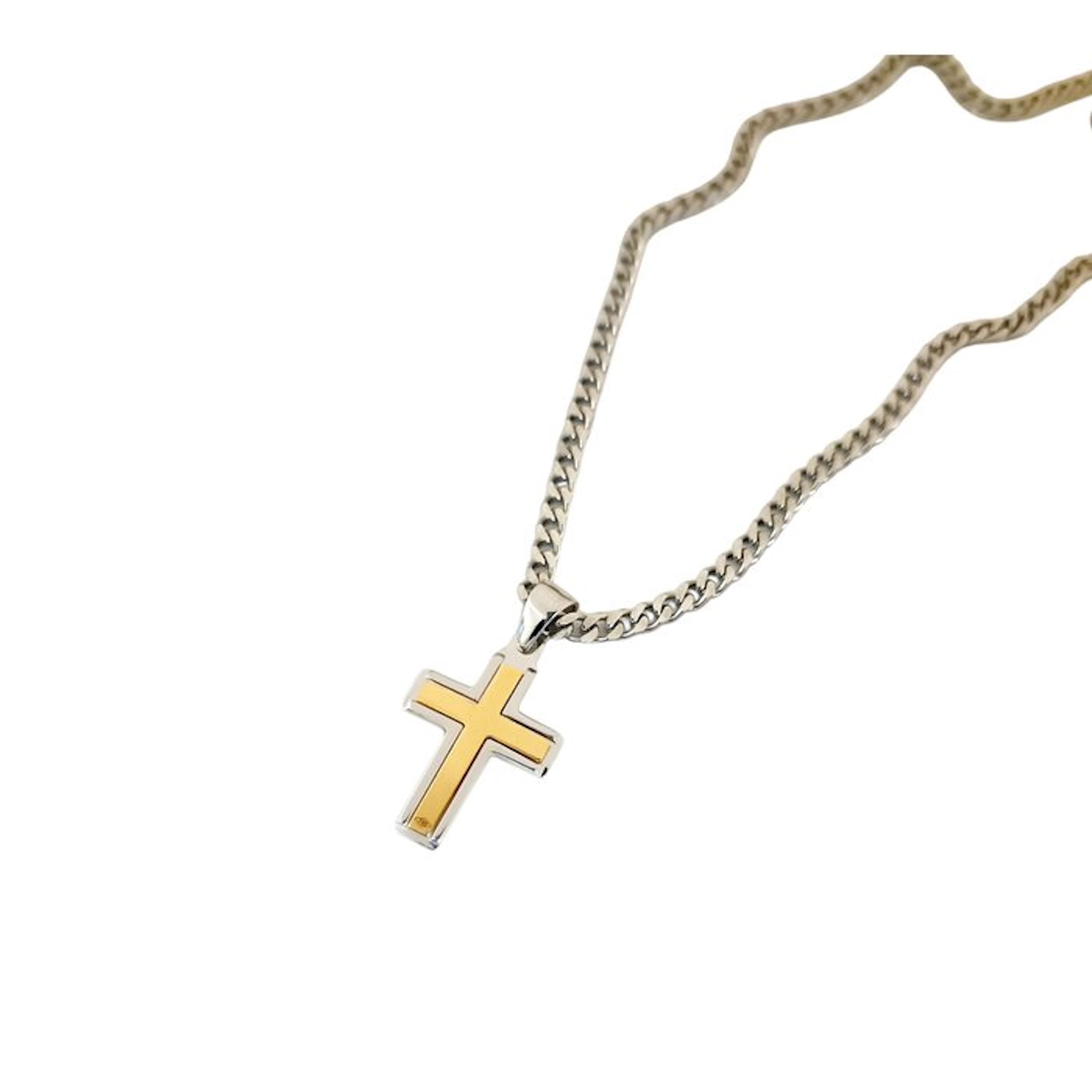 18 kt. - Silver, Yellow gold - Necklace - Italian Manufacturing