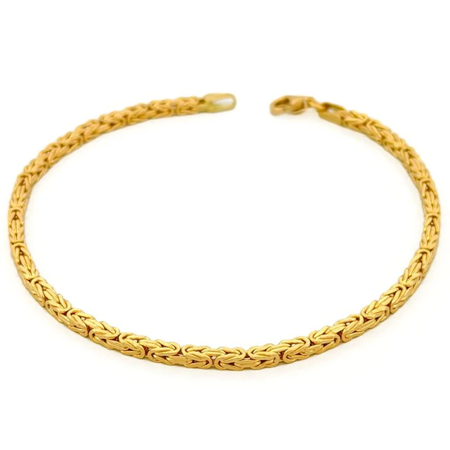 No reserve price - Bracelet - 18 kt. Yellow gold - Byzantine