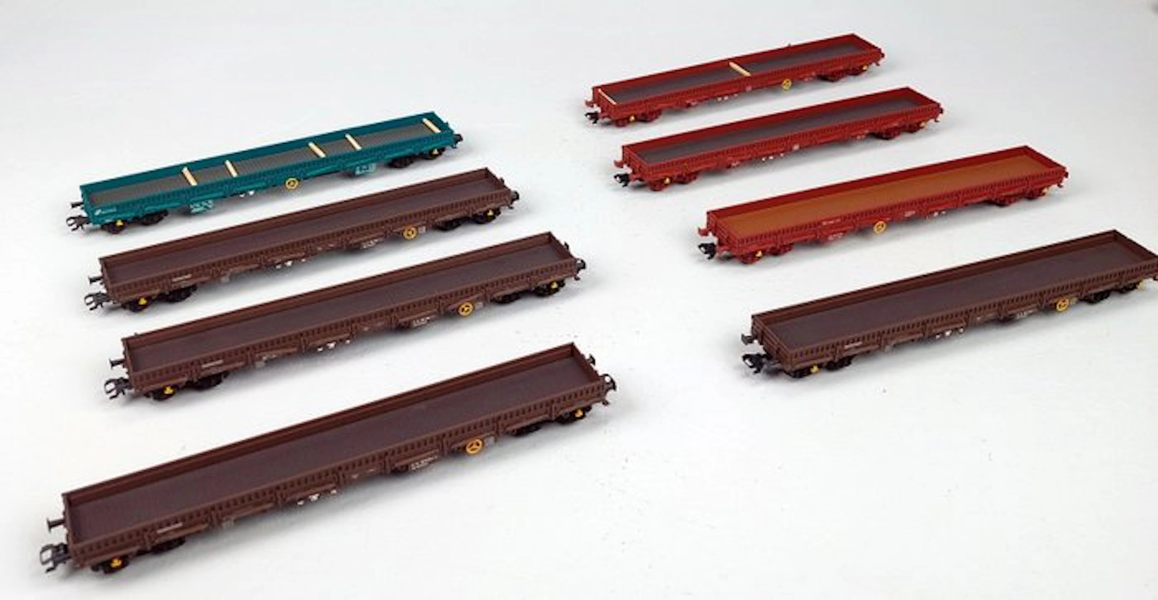 Märklin, Trix H0 - Model train freight carriage (8) - RES X low-side wagons