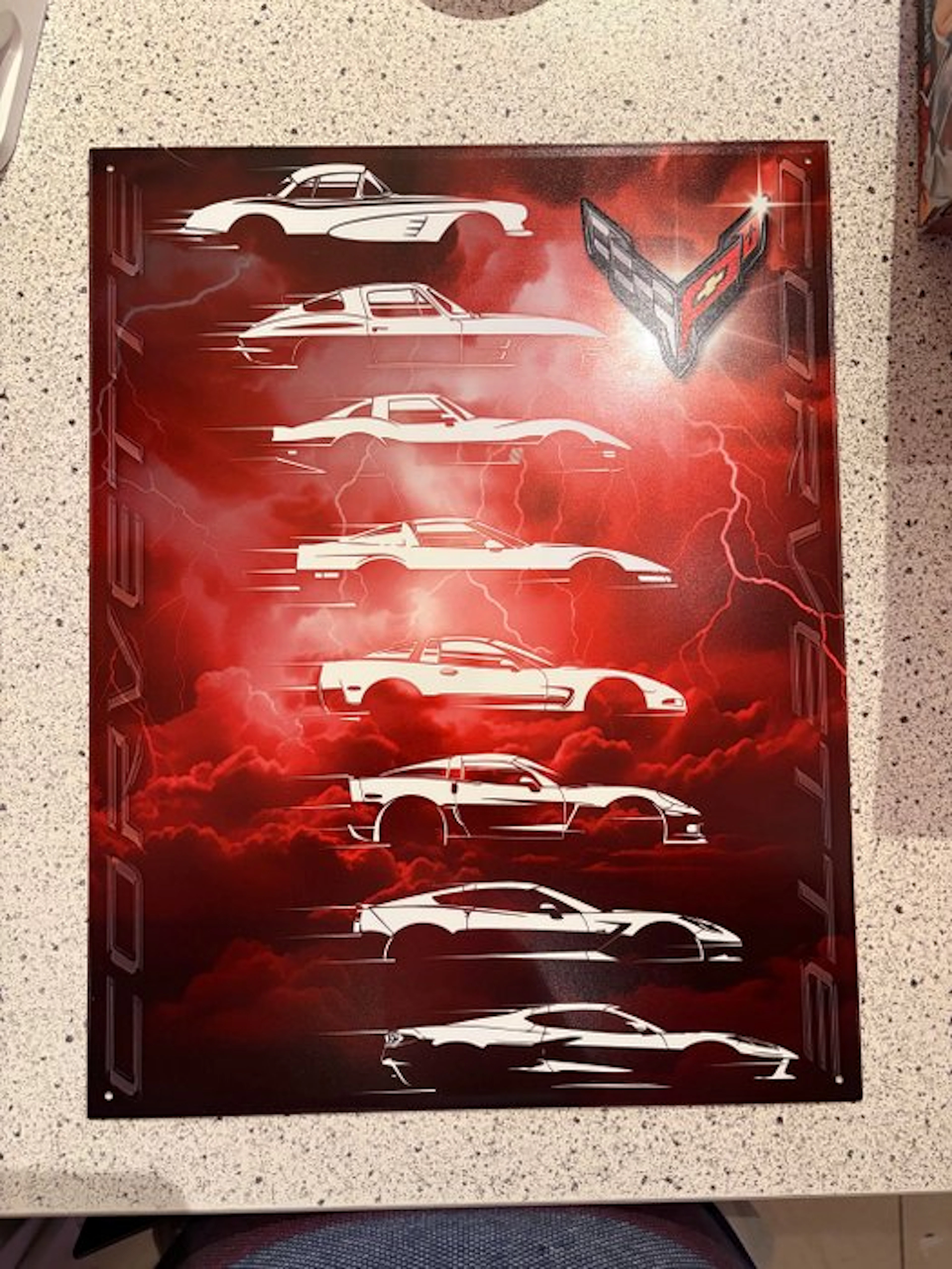 Chevrolet - American license plate Chevrolet Corvette...