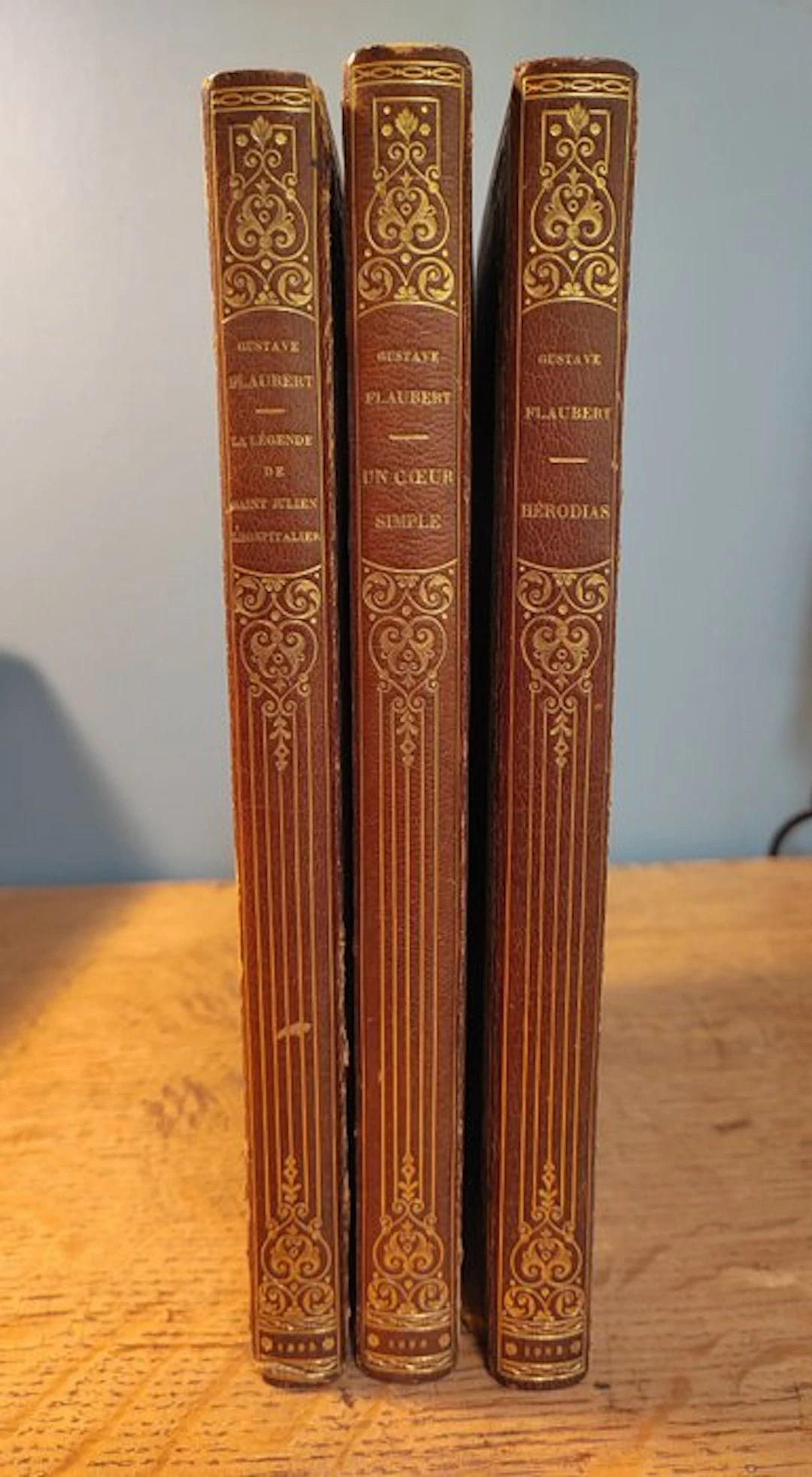 Gustave Flaubert [reliures de Carayon] - Trois contes...