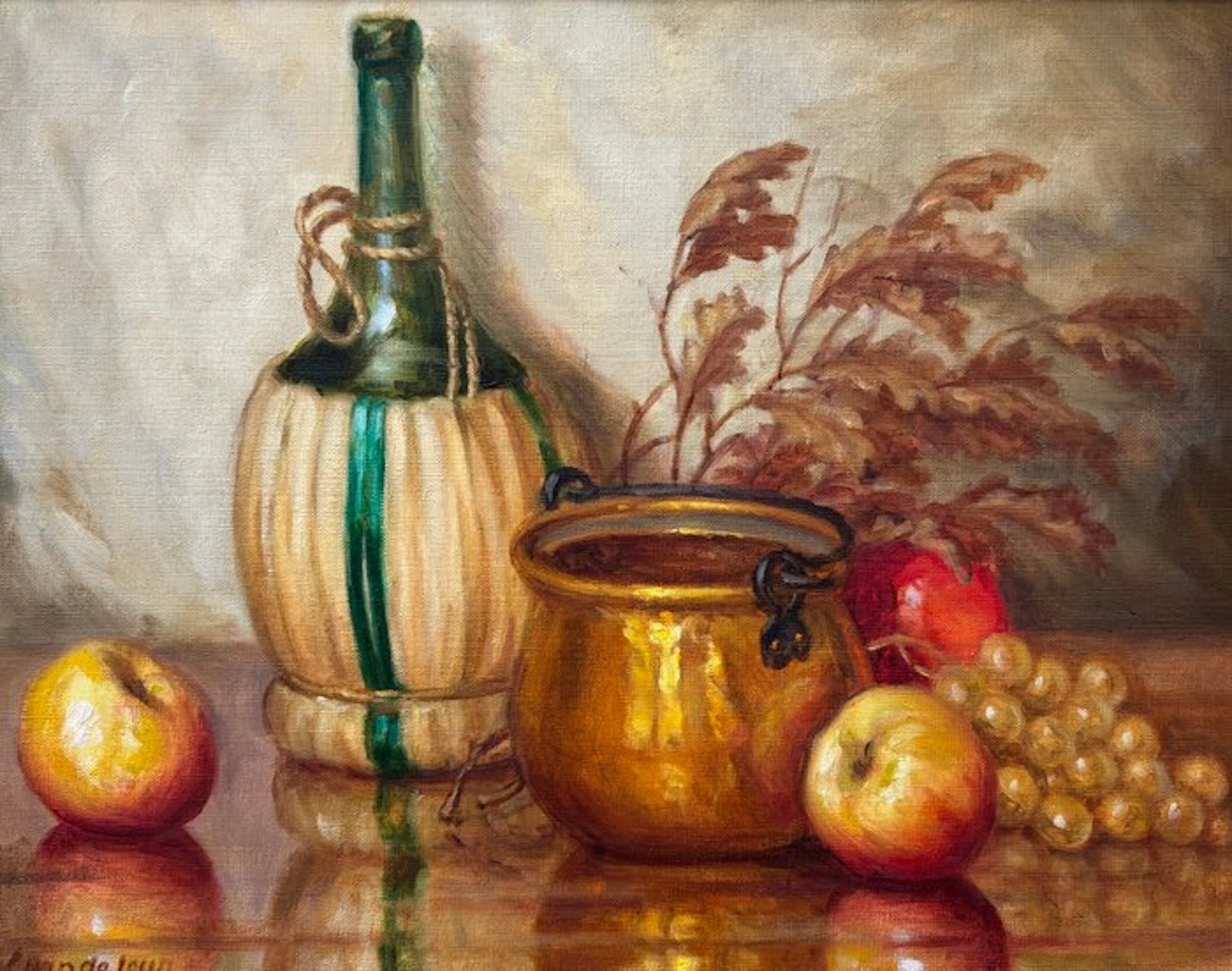 Louis van de Leur (1910-1988) - Stilleven met fruit