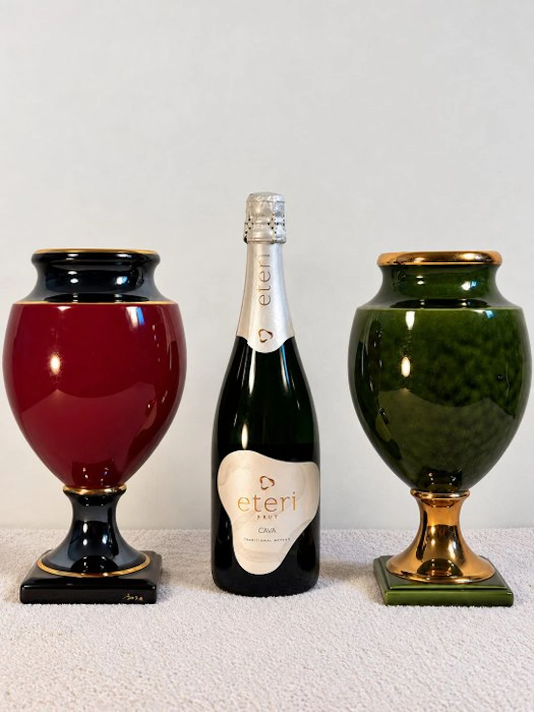 Bosa - Vase (2) - Ceramic, Brass