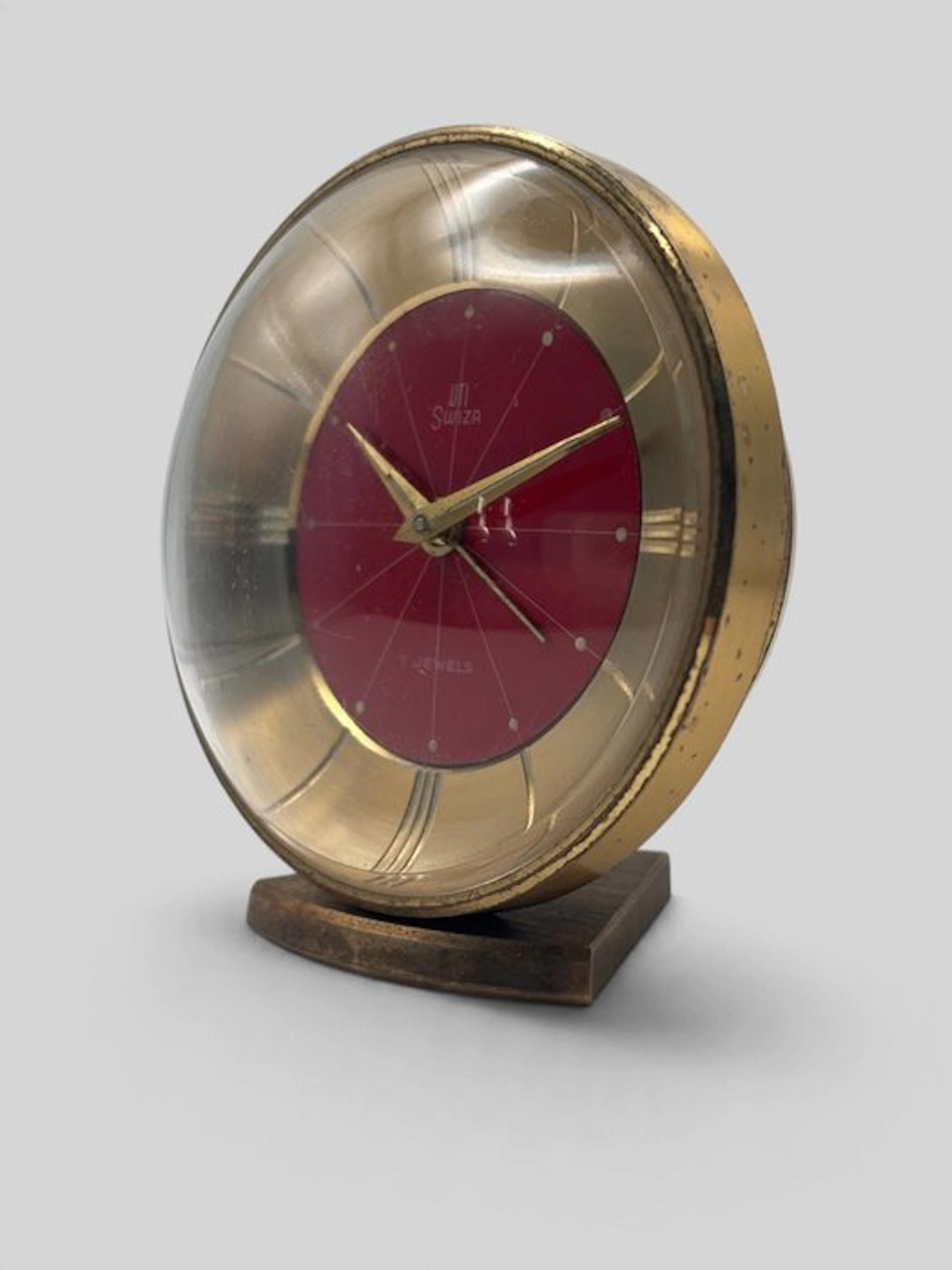 Alarm clock - Swiza – 1960 Swiss Mechanical Alarm Clock –...