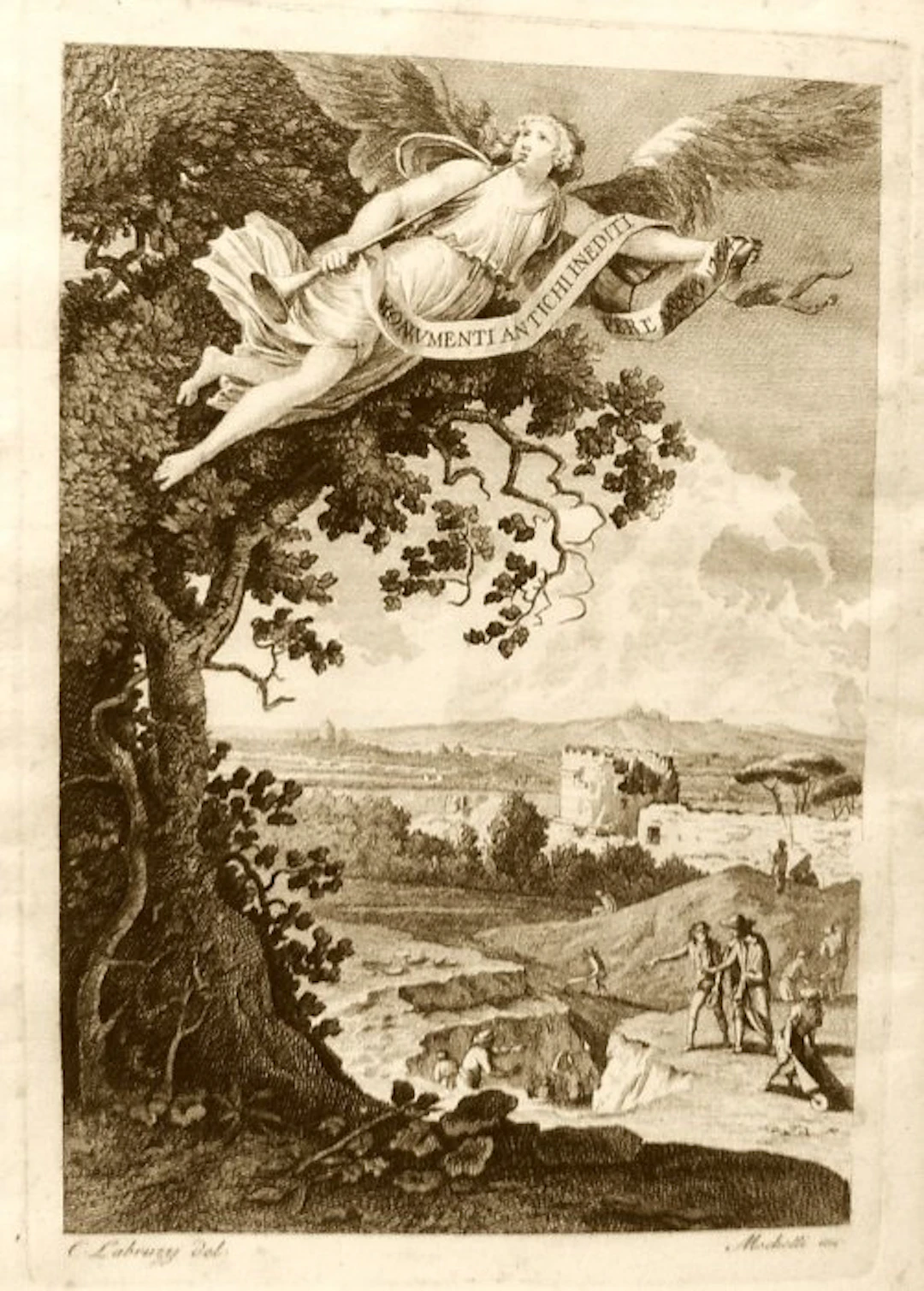 Guattani Giuseppe - Monumenti Antichi Inediti. Prima Edizione. - 1784