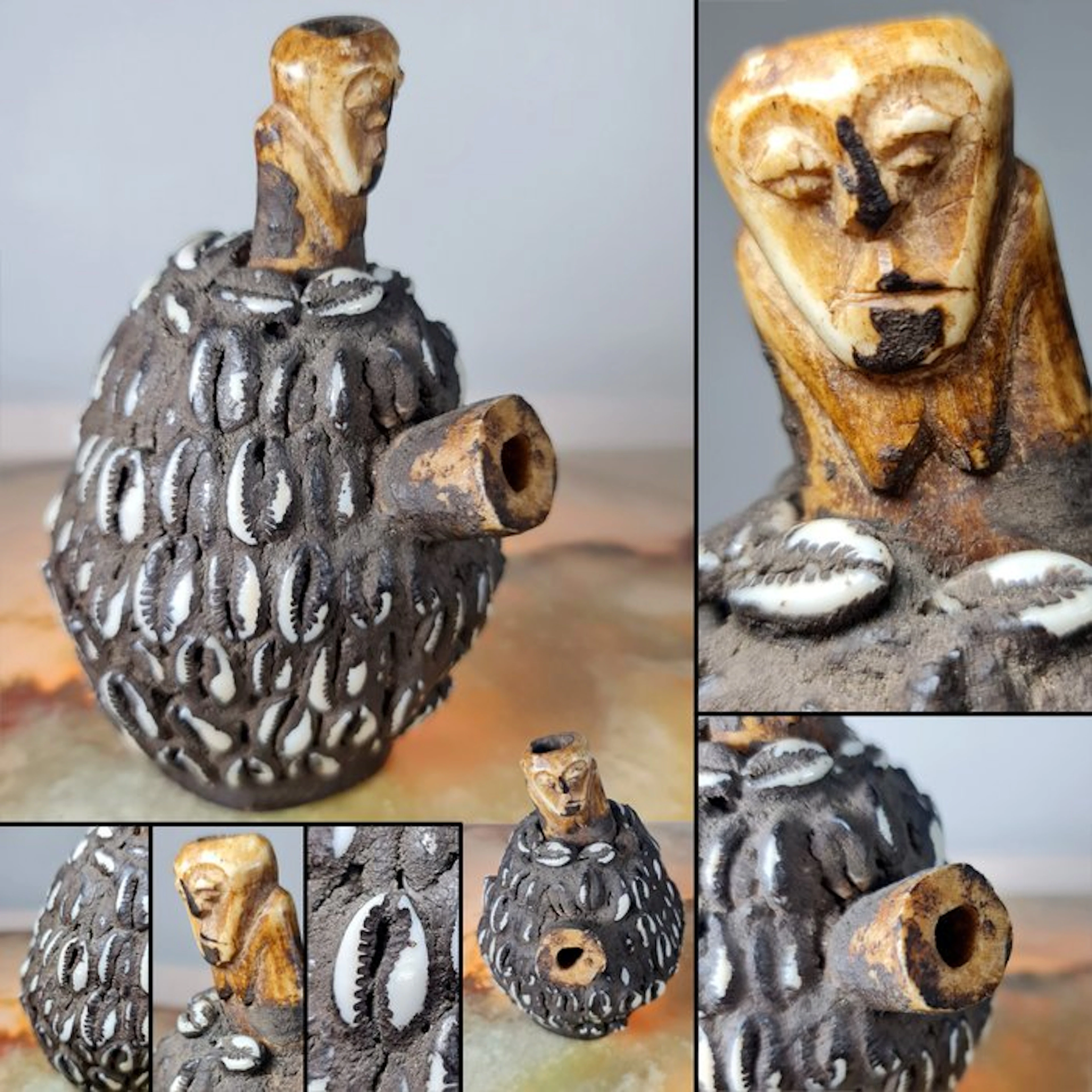 Vessel - Lega - Congo - Lega water pipe (bone) (No reserve price)