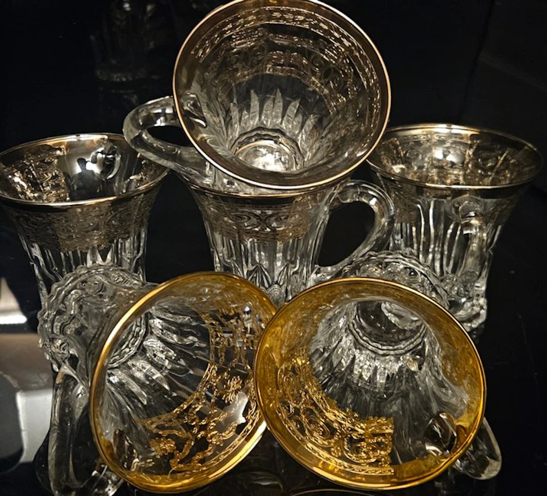 antica cristalleria italiana - Coffee service (6) - total...