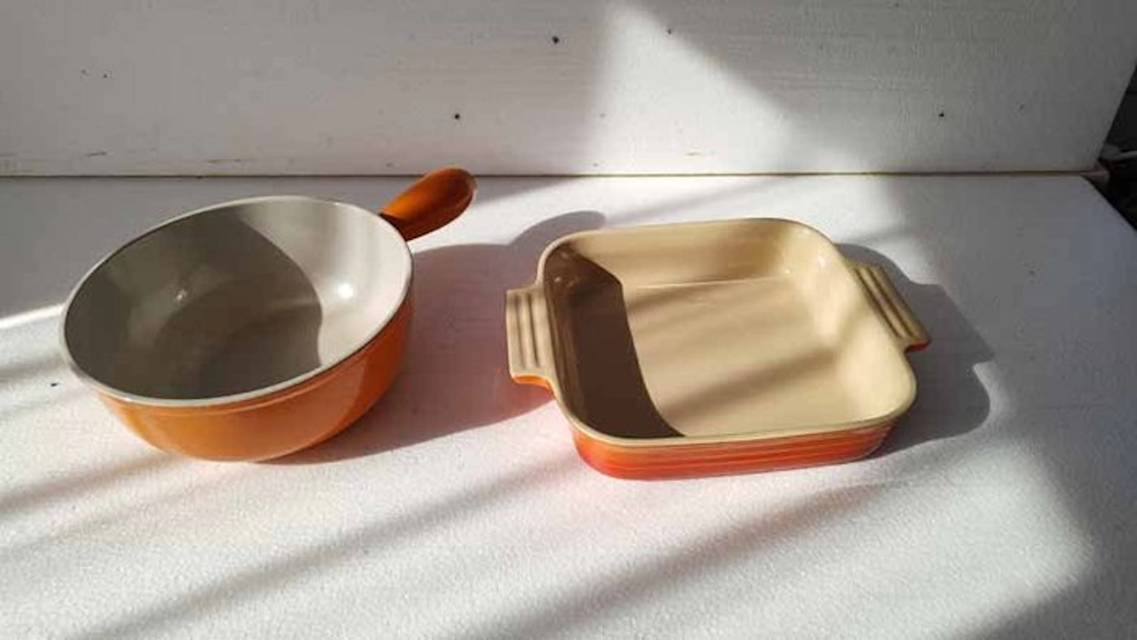 Le Creuset - Poêlon et plat à gratin - fonte émaillée et...
