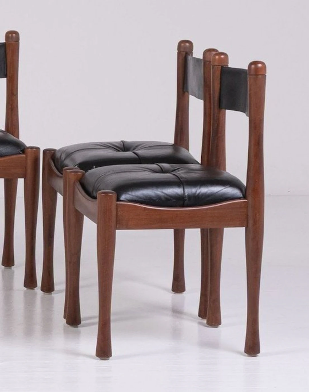 Bernini, NO RESERVE PRICE - Silvio Coppola - Chair (6) - 620 - Wood, Leather