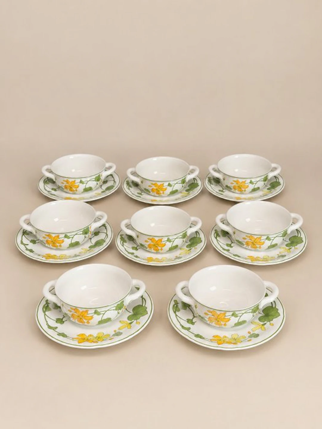 Villeroy & Boch - Dinner set (8) - Vitro-Porcelain - Geranium