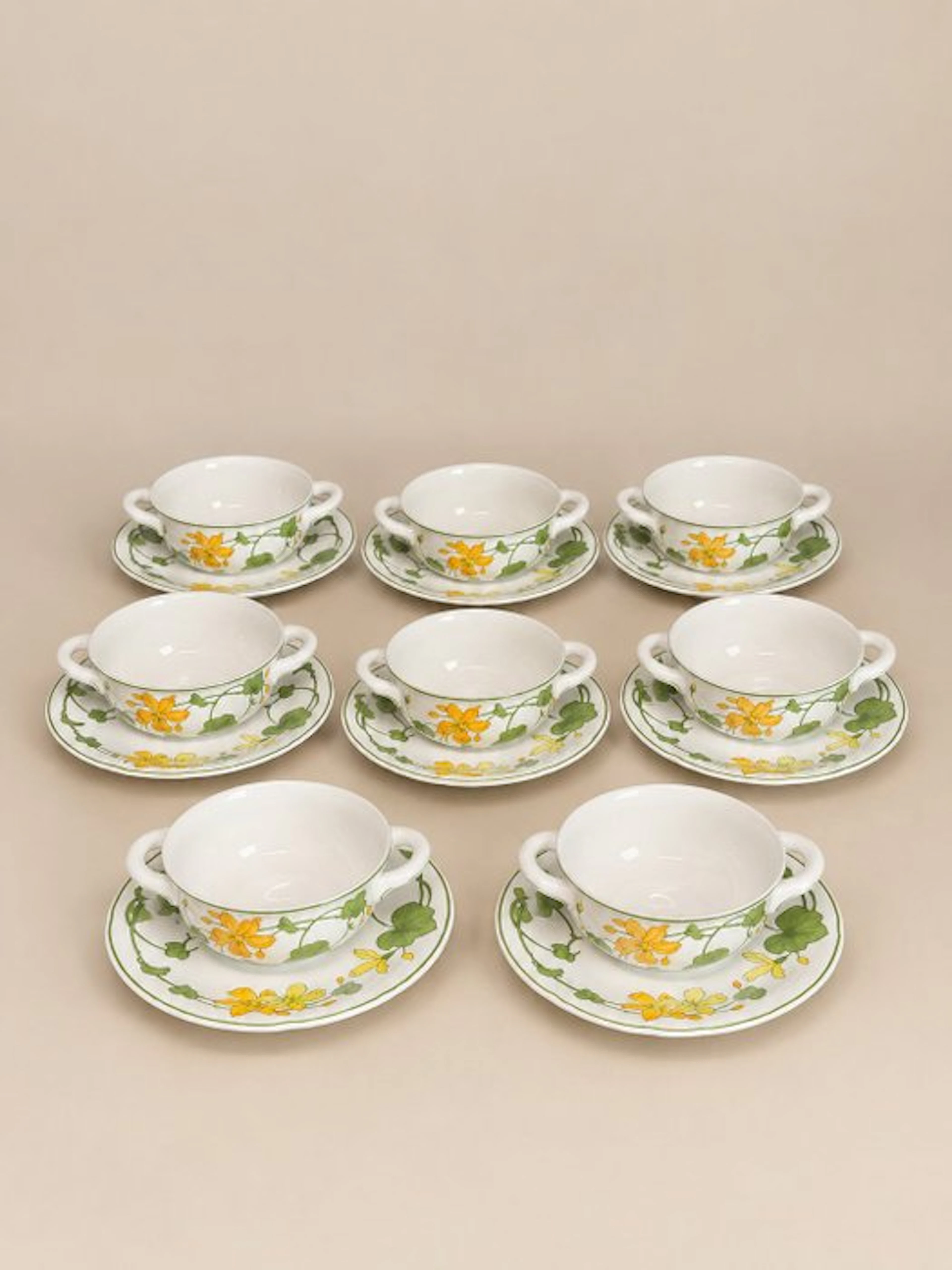 Villeroy & Boch - Dinner set (8) - Vitro-Porcelain - Geranium