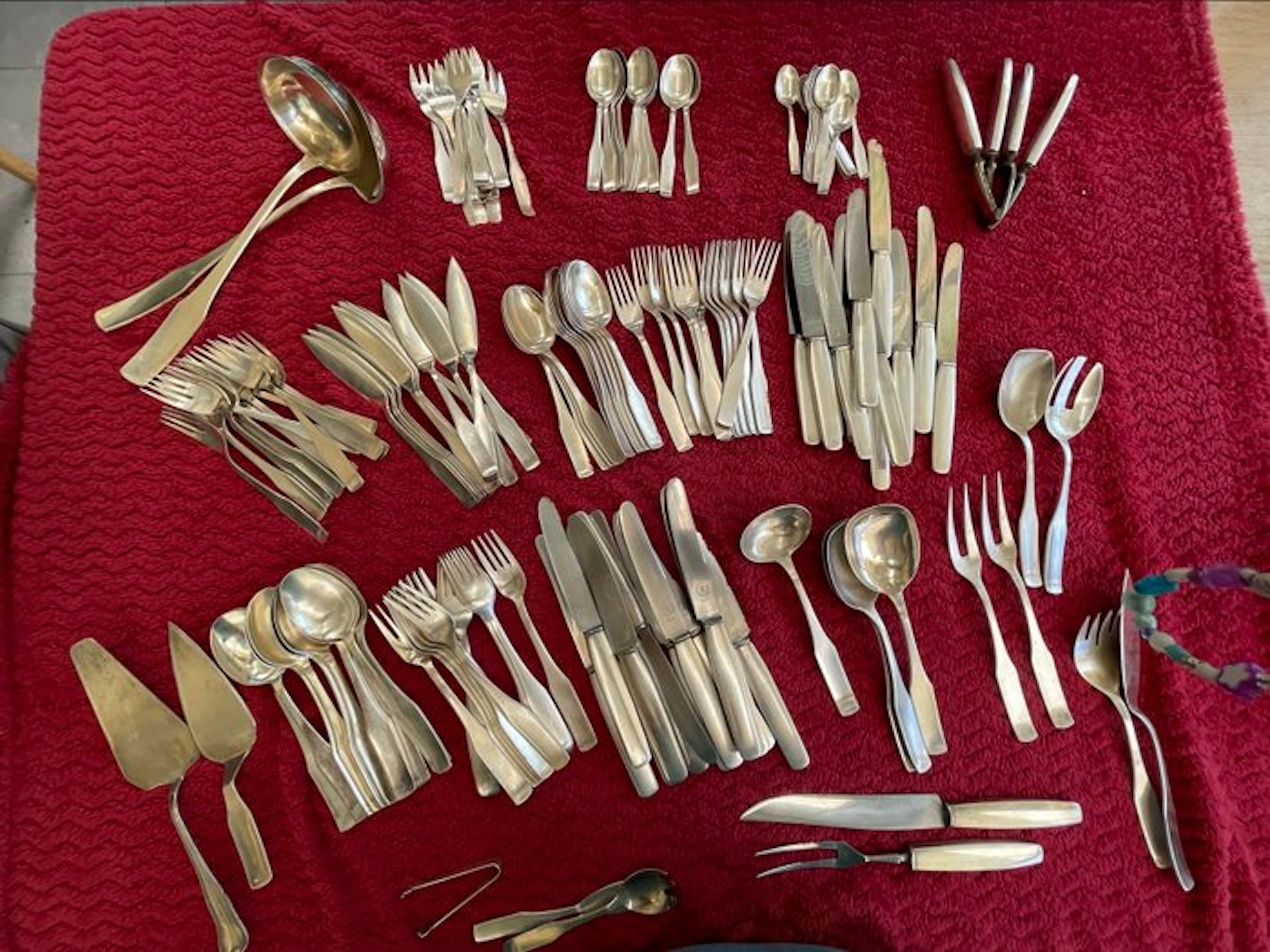 HUGO POTT Solingen - Cutlery set for 12 (154)...
