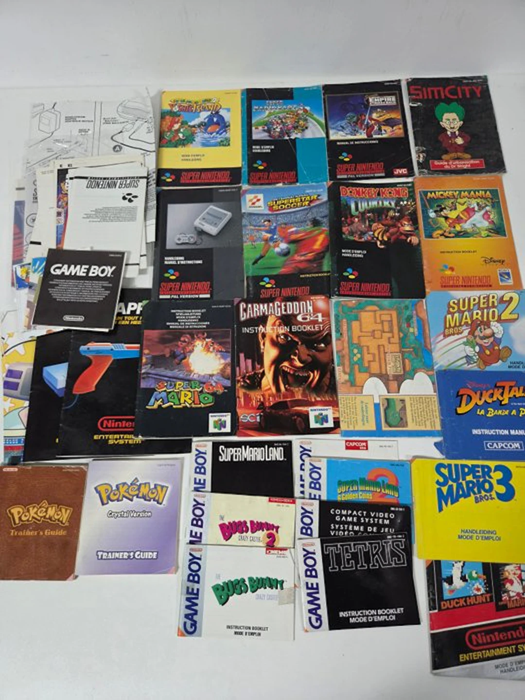 Nintendo - Snes - Booklet lot snes