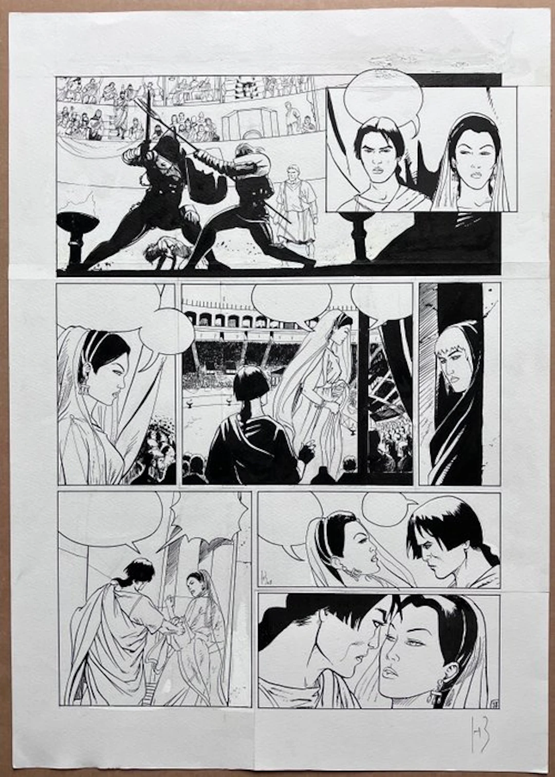 Reculé, Henri - 1 Original page - Cassio - Le Second coup - 2008