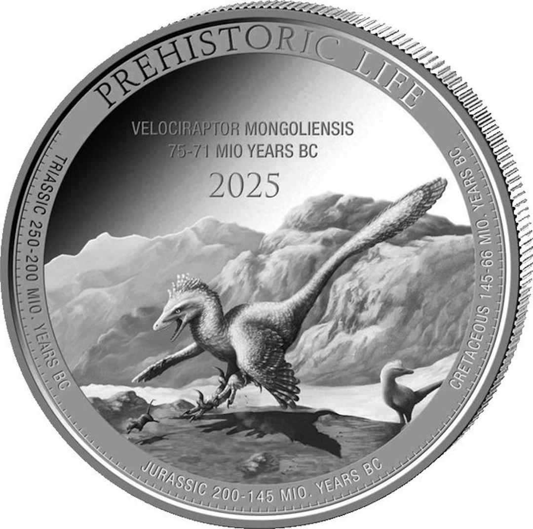 1 Troy Ounce - Silver .999 - Velociraptor 2025 - 31,1...