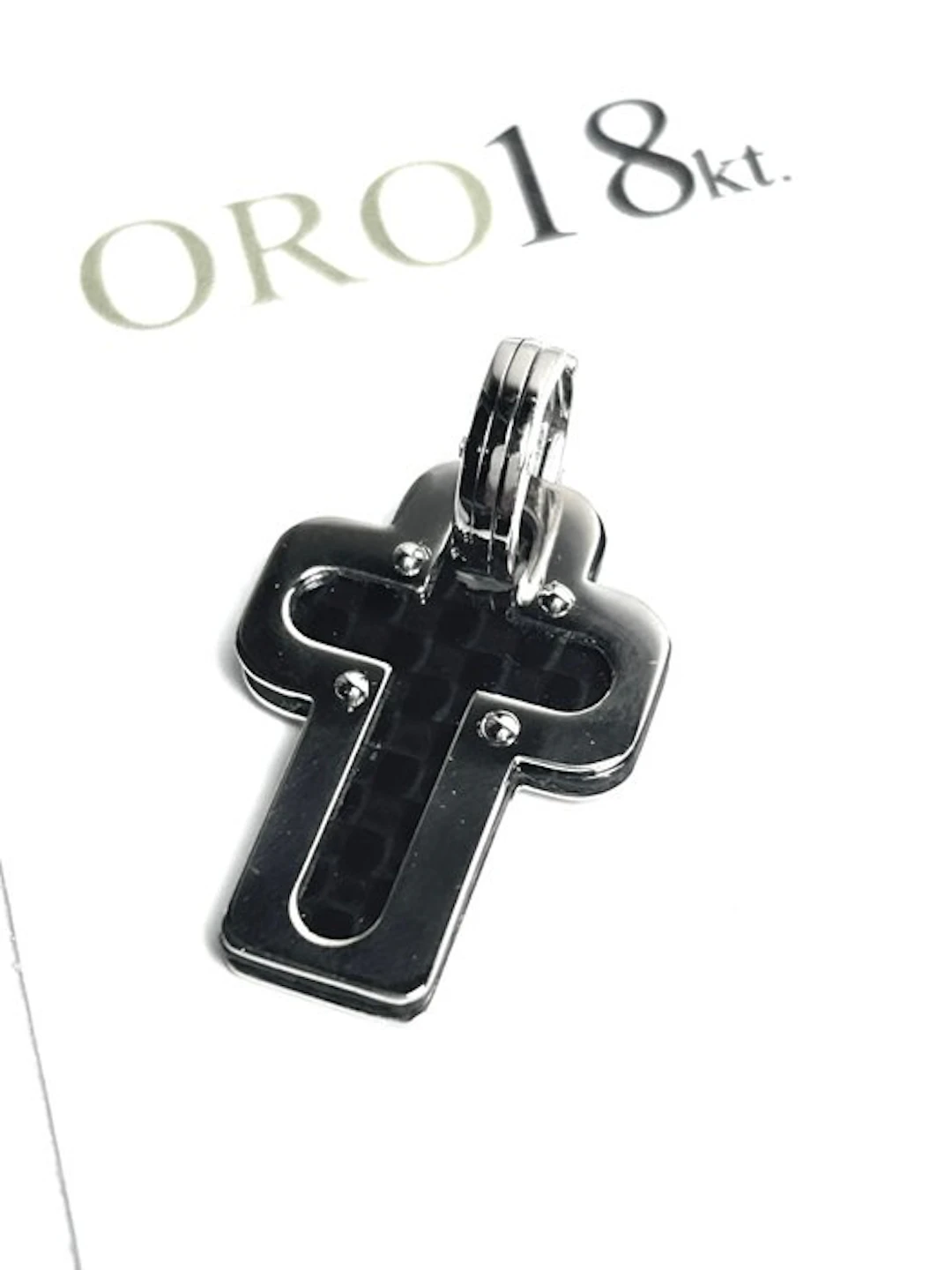 Pendant - 18 kt. White gold