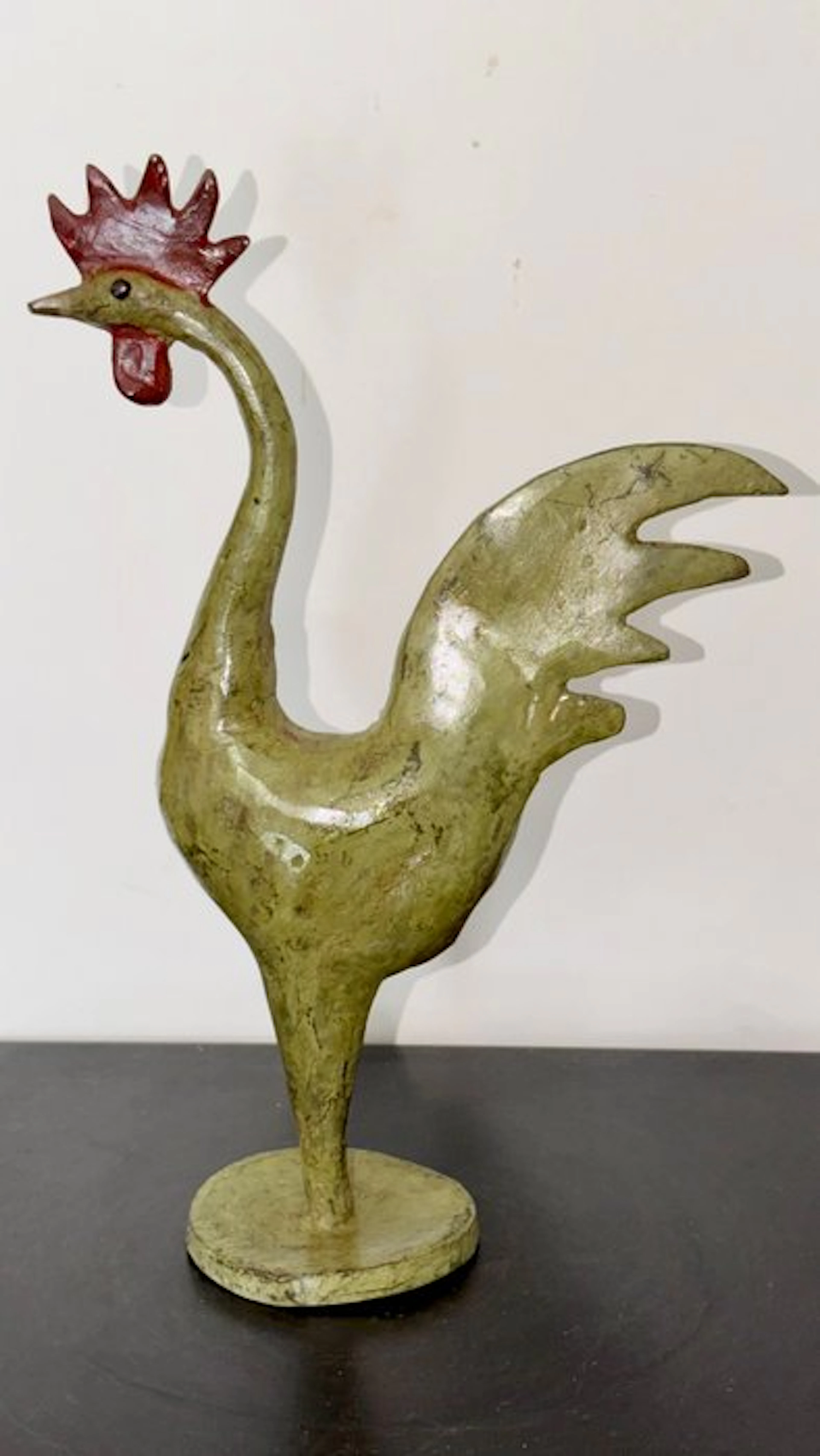 Abdoulaye Derme - Sculpture, Coq - 28 cm - Bronze