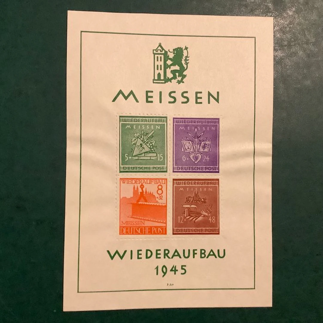 Germany - Local postal areas 1946 - Meissen: Postwar...