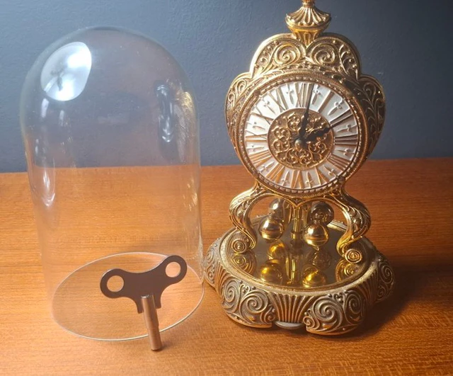 Anniversary clock - Kern & Söhne - Mid-century modern Bronze - 1950-1960