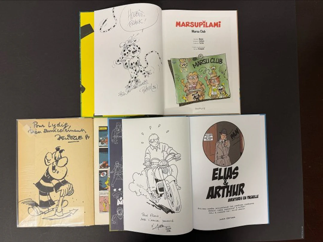Batem Originalzeichnung in "Marsupilami" - Aimes...