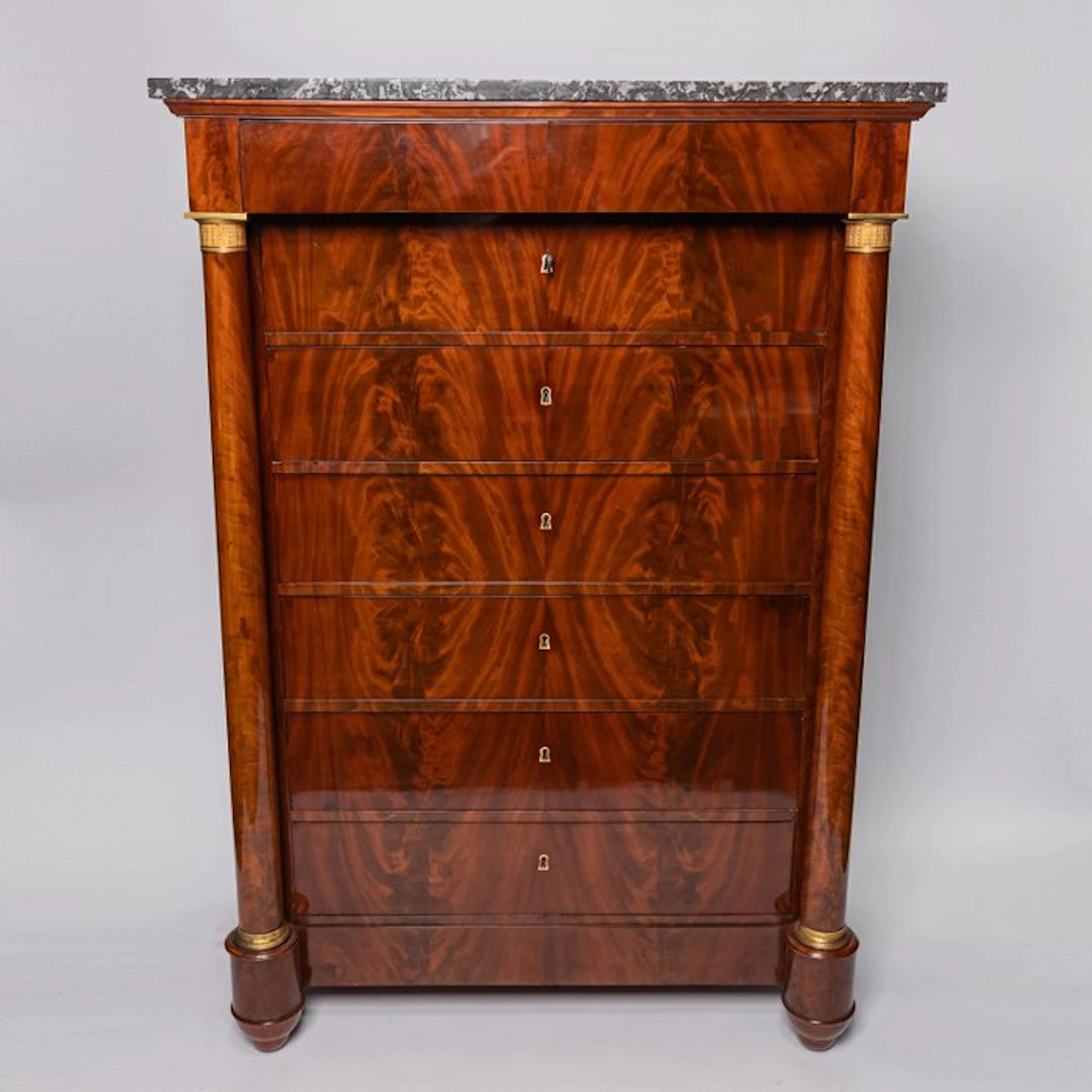 Empire semainier, Wallaert, Bruxelles - Chest of drawers - Mahogany