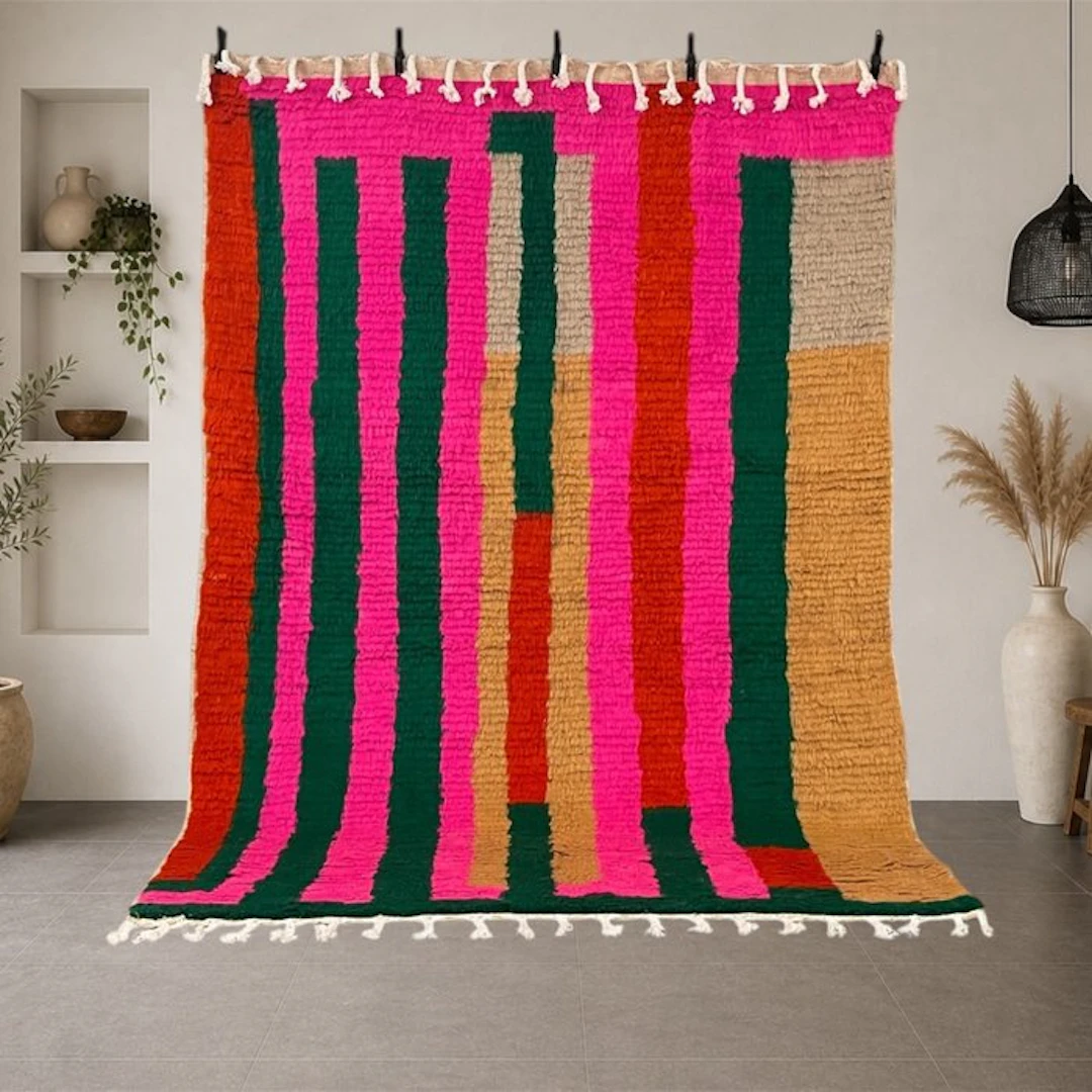 Berber, Handmade Moroccan rug – Thick texture – Exclusive...