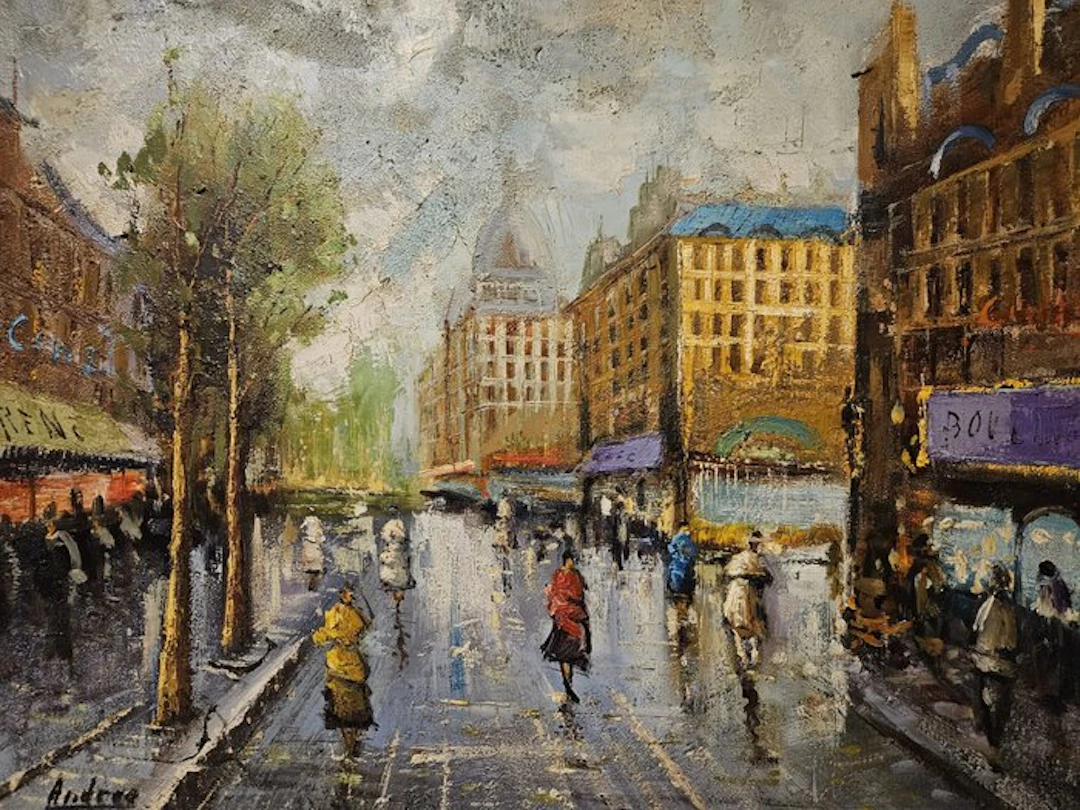 Escuela Impresionista Europea (XX) - Calles de Paris