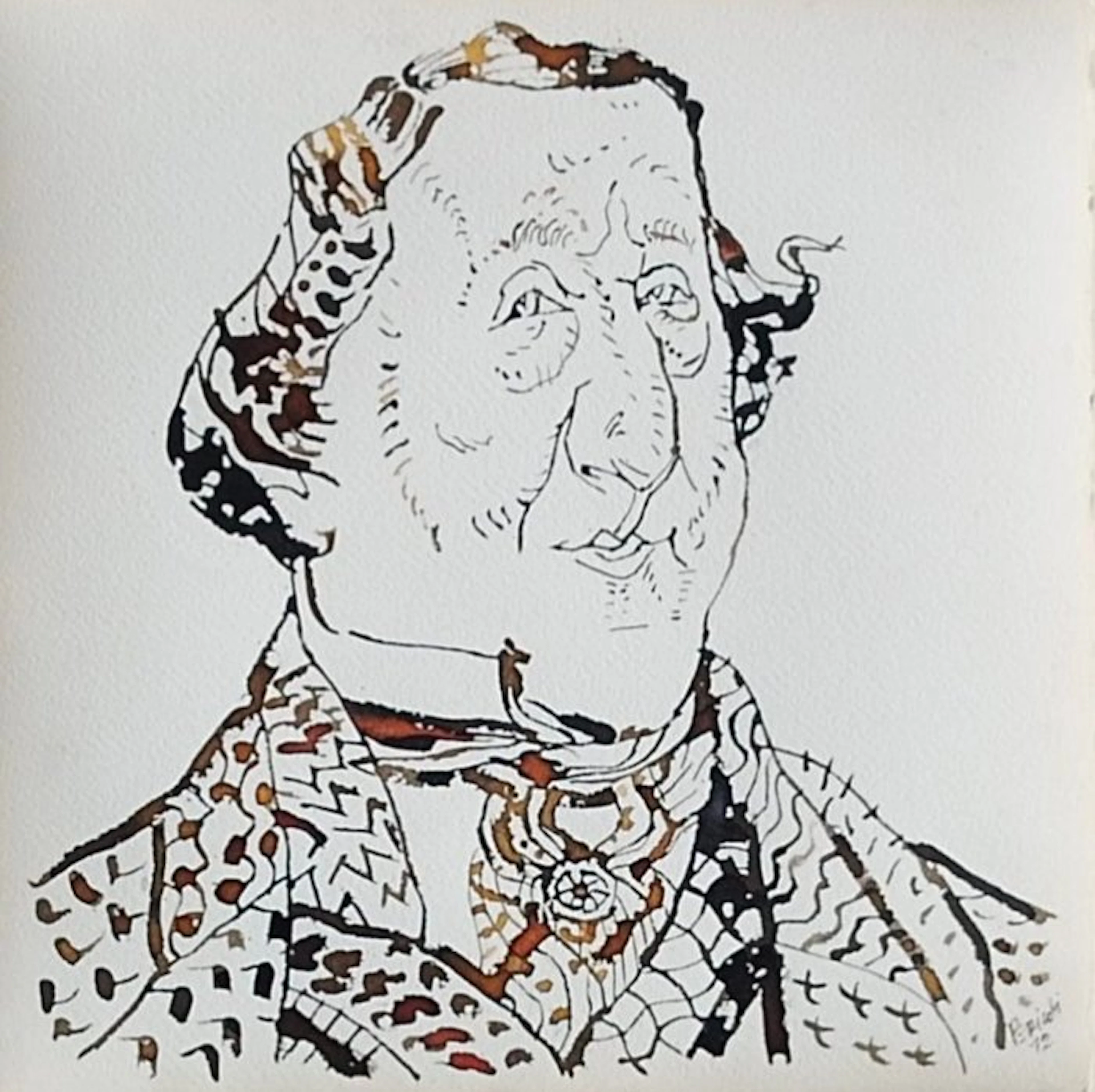 Tullio Pericoli (1936) - Gioachino Rossini - China su carta