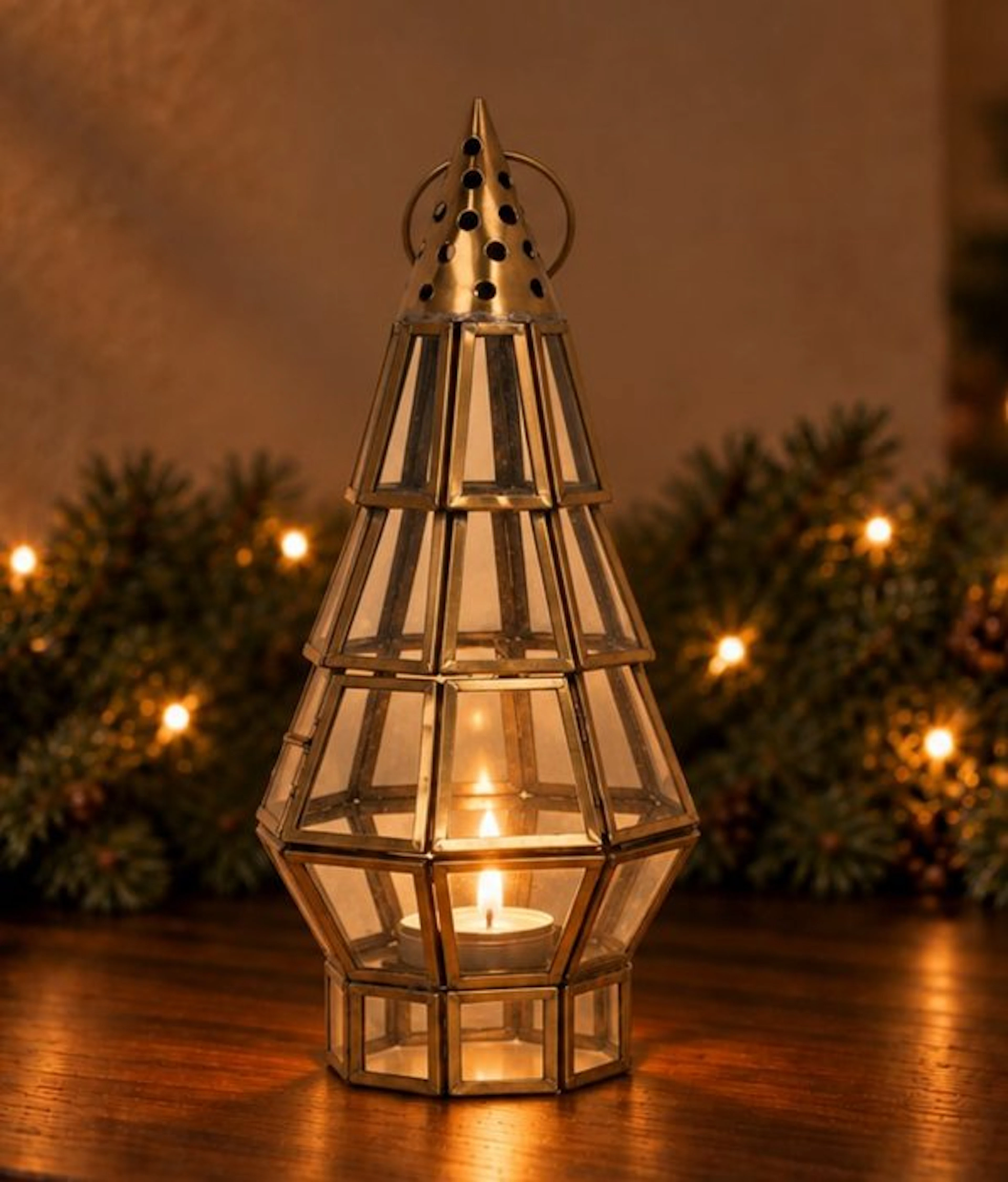 Lantern - Glass, Metal