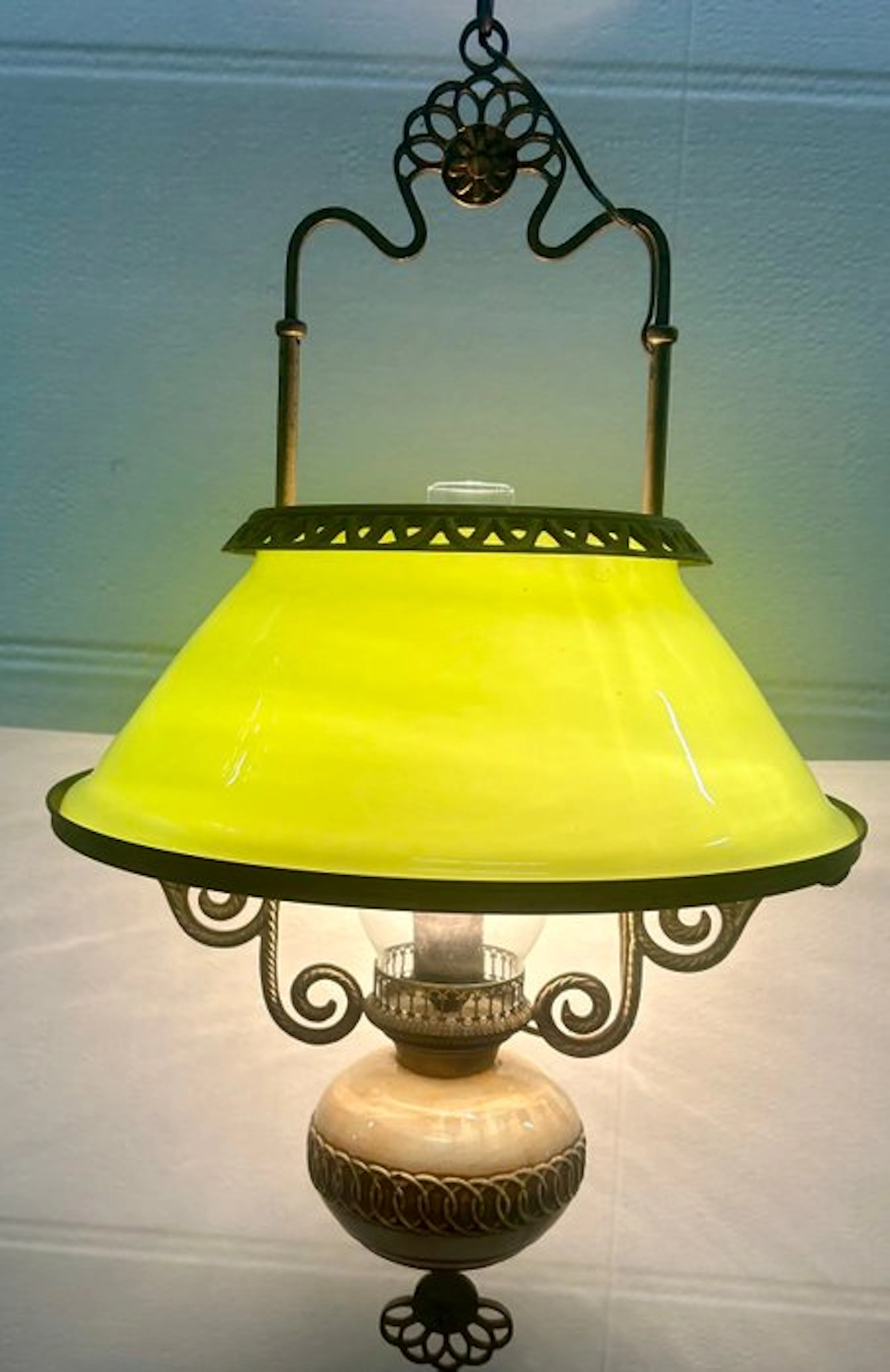 Hanging lamp - Porcelain, antiqued - Canfino lamp
