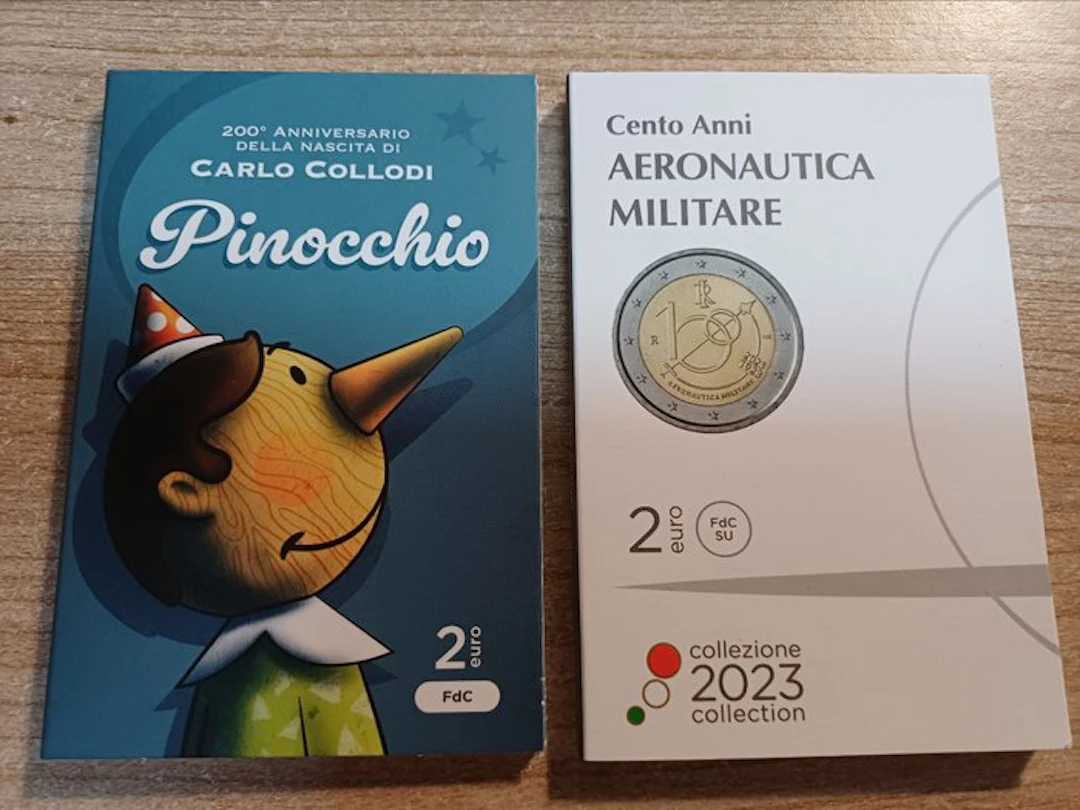 Italy. 2 Euro 2023/2026 "Aeronautica Militare" +...