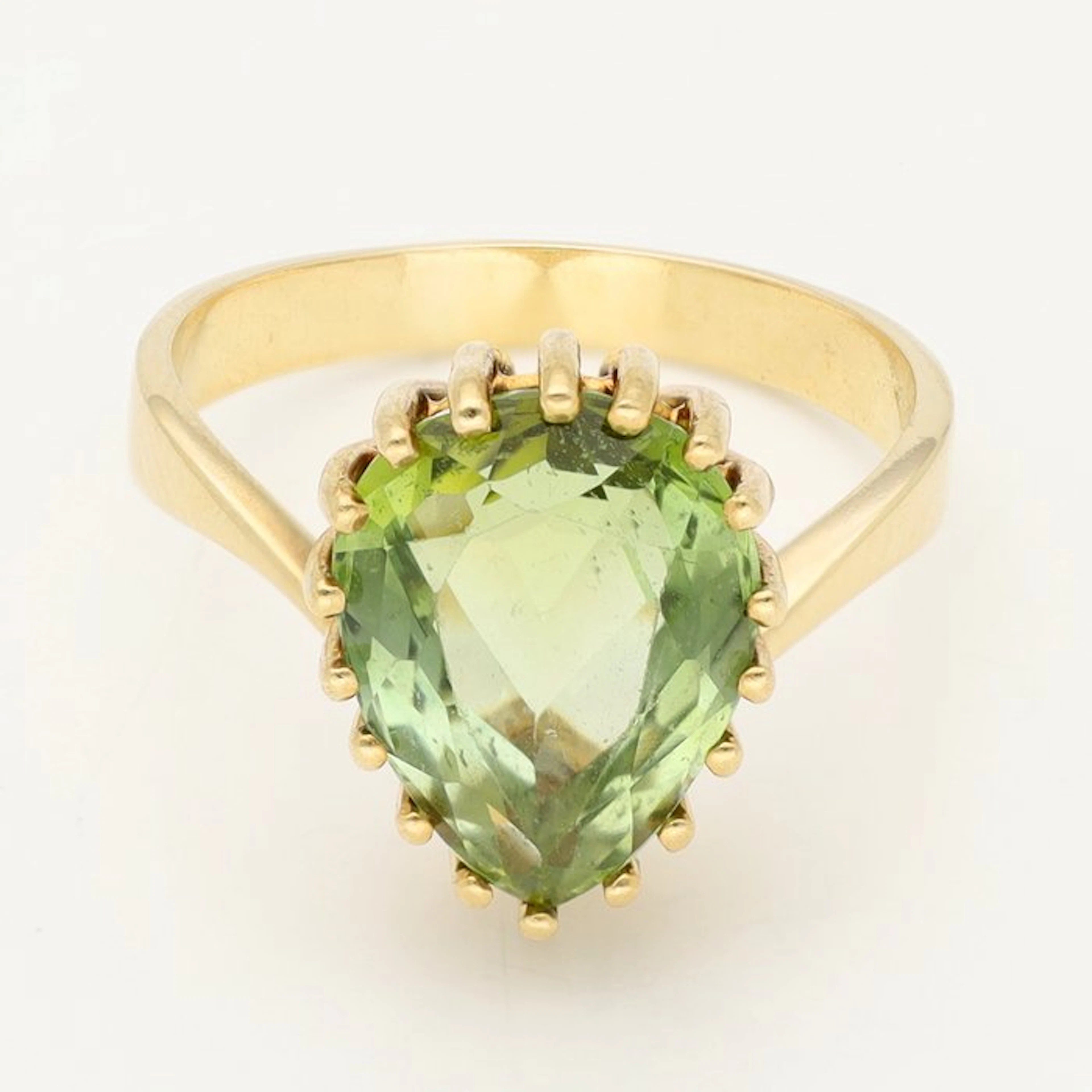 Ring - 18 kt. Yellow gold Tourmaline