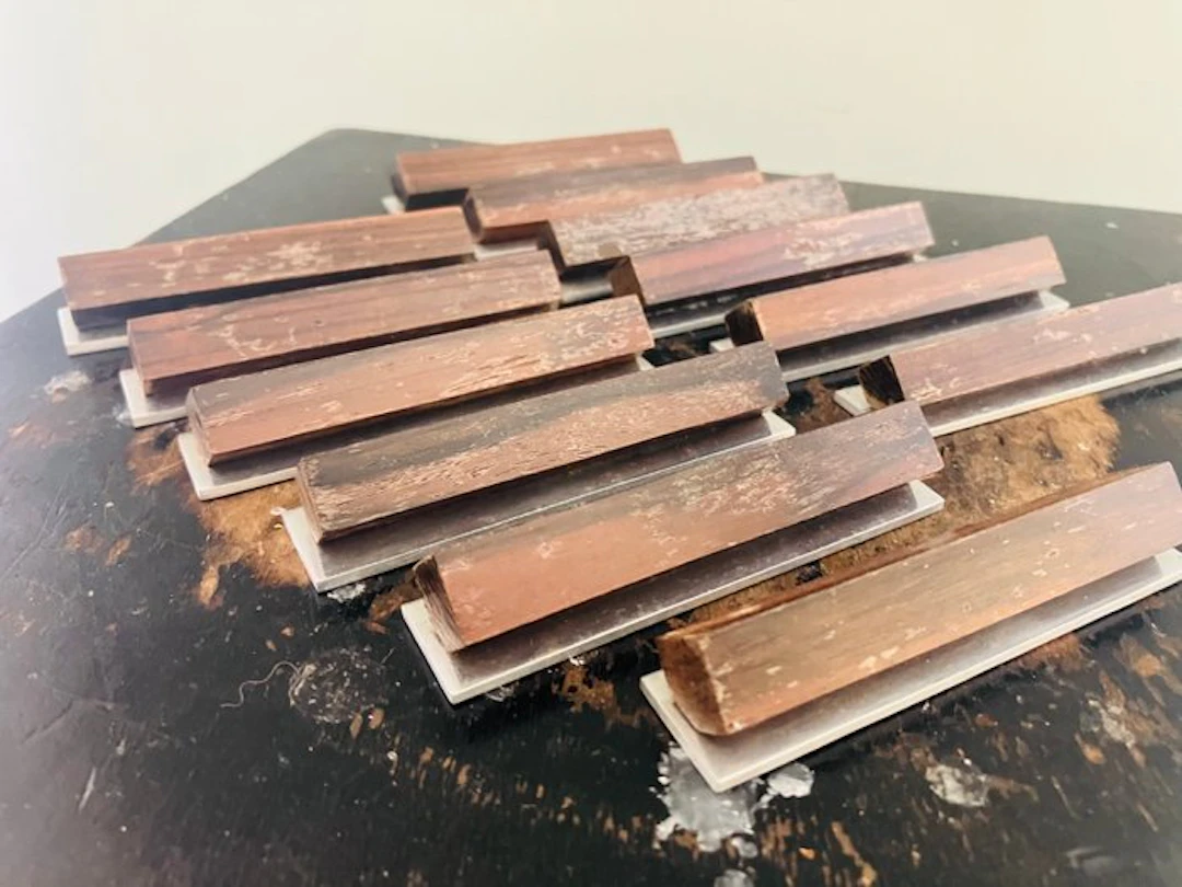 Knife rest (12) - Wood, Steel