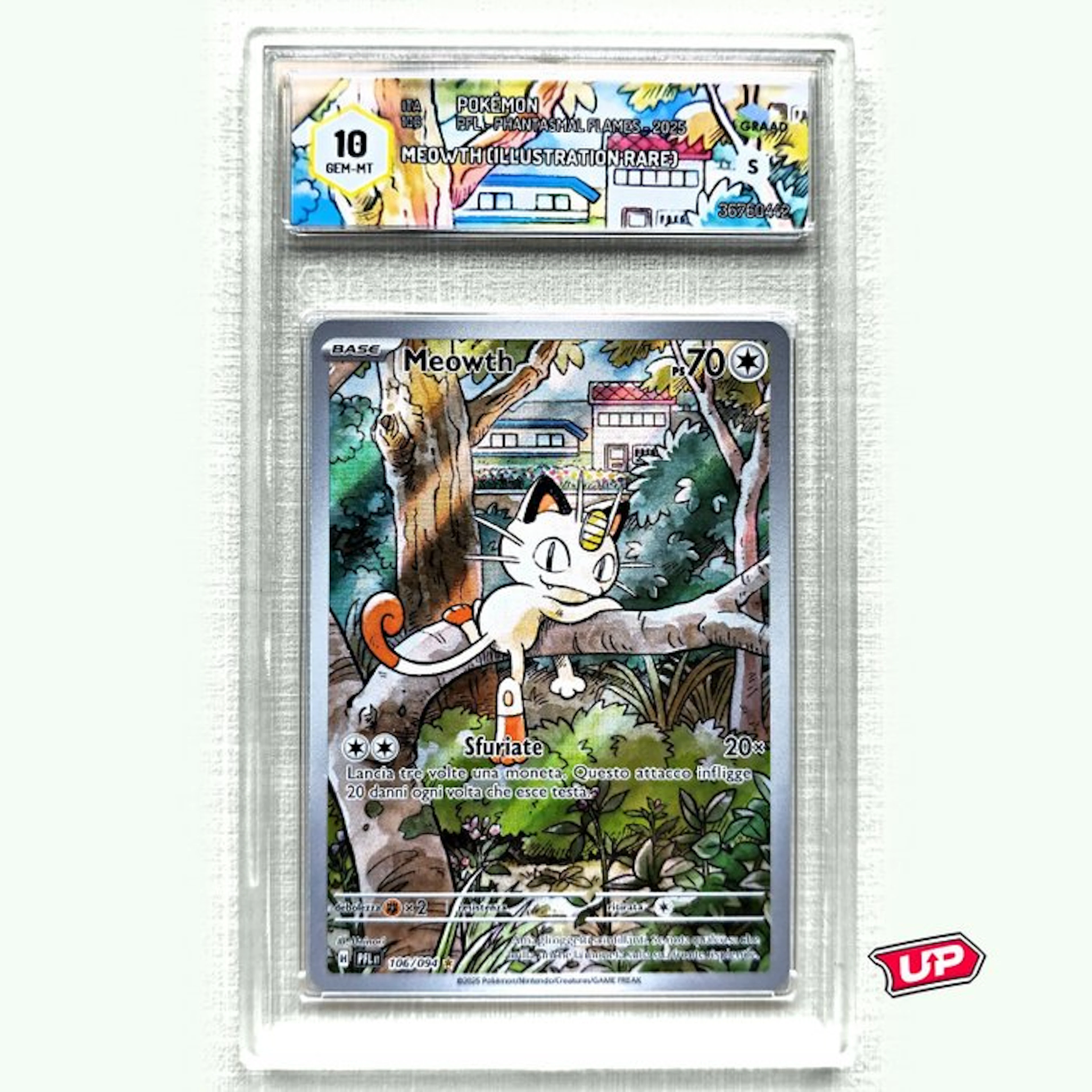Pokémon Graded card - Pokémon - Meowth (Illustration Rare) - Graad 10