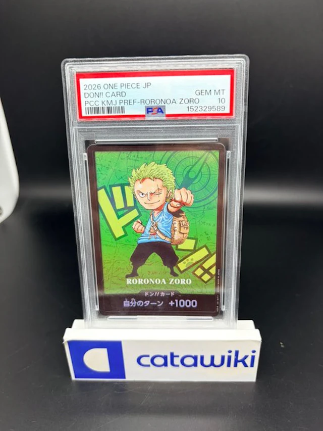 One Piece - 1 Graded card - DON Card Roronoa Zoro - PSA...