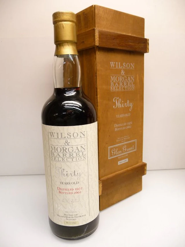 Glen Grant 1972 30 years old Single Cask 692 in woodbox - Wilson & Morgan - b
